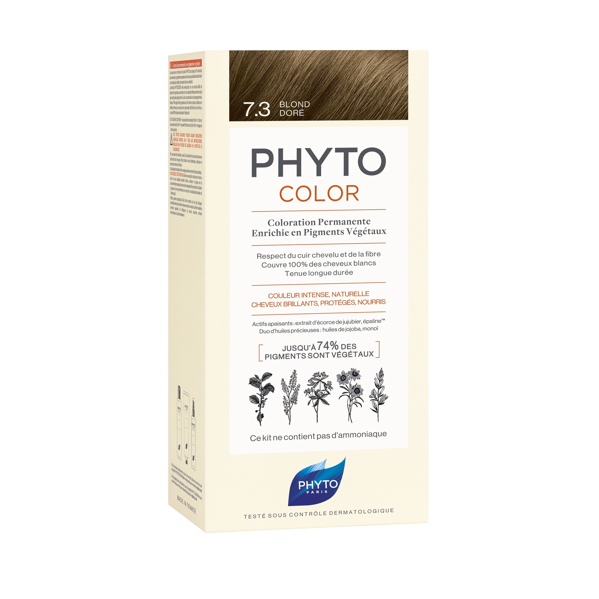 Phyto Phytocolor Coloración Tono 7.3 Rubio Dorado