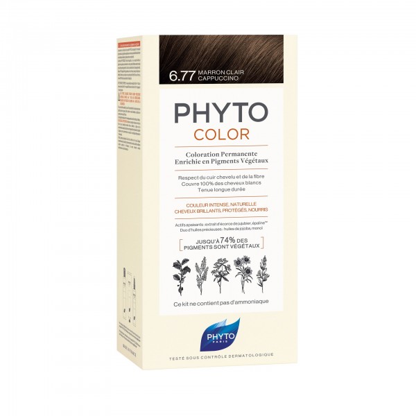 Phytocolor Coloração Tom  6.77 Marron Claro Cappuccino