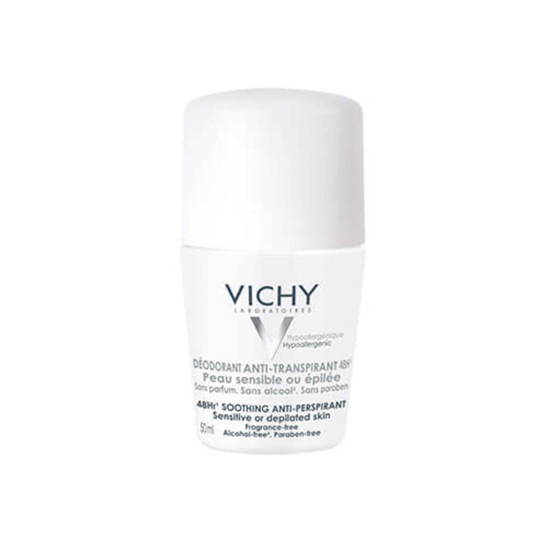 Vichy Déodorant Roll-On Peaux Sensibles ou Épilées 48H 50ml
