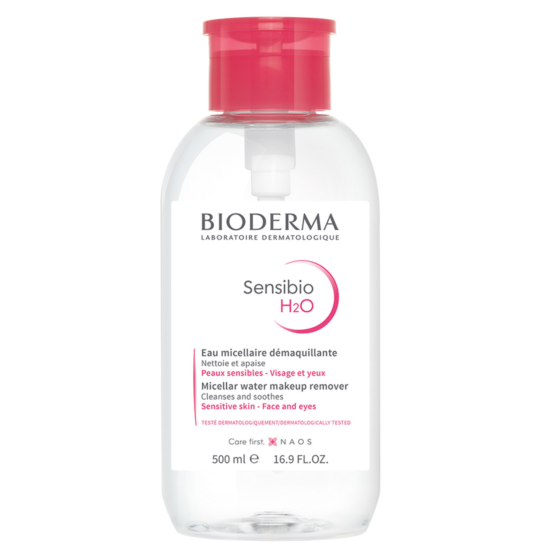 Bioderma Sensibio H2O Solution Micellaire Pump avec doseur 500ml