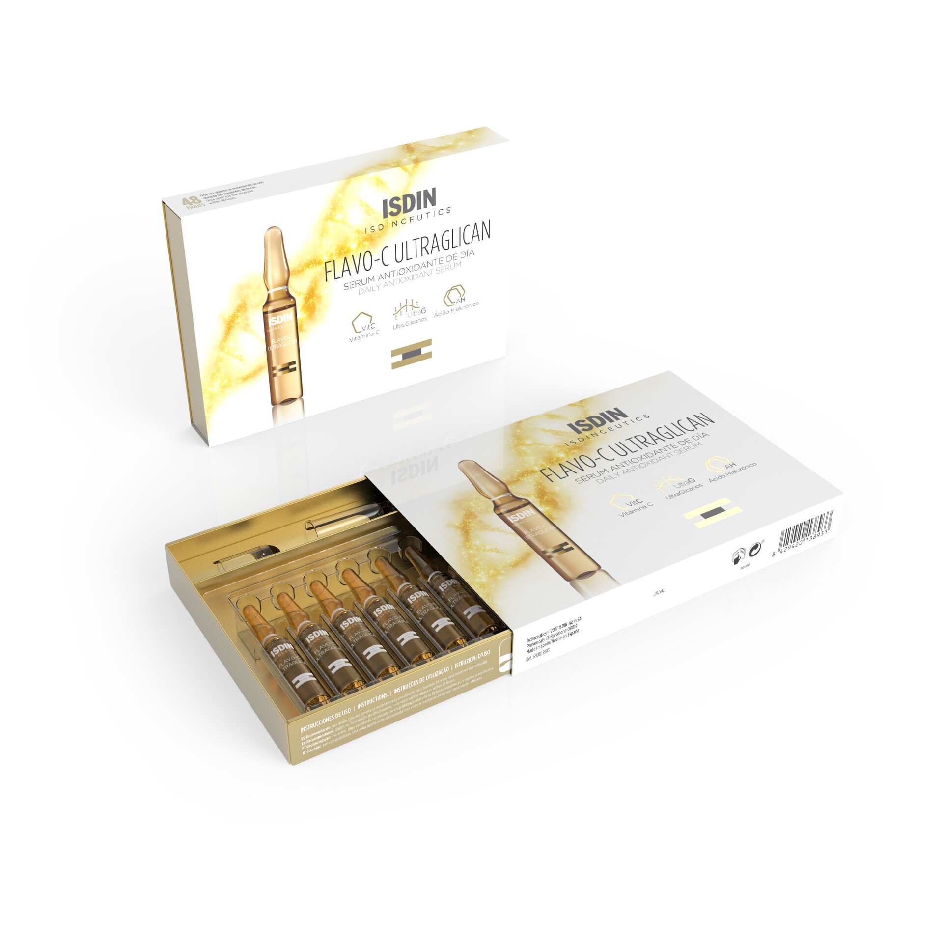 Isdin Isdinceutics Flavo-C Ultraglican Serum Ampoules 10x2ml