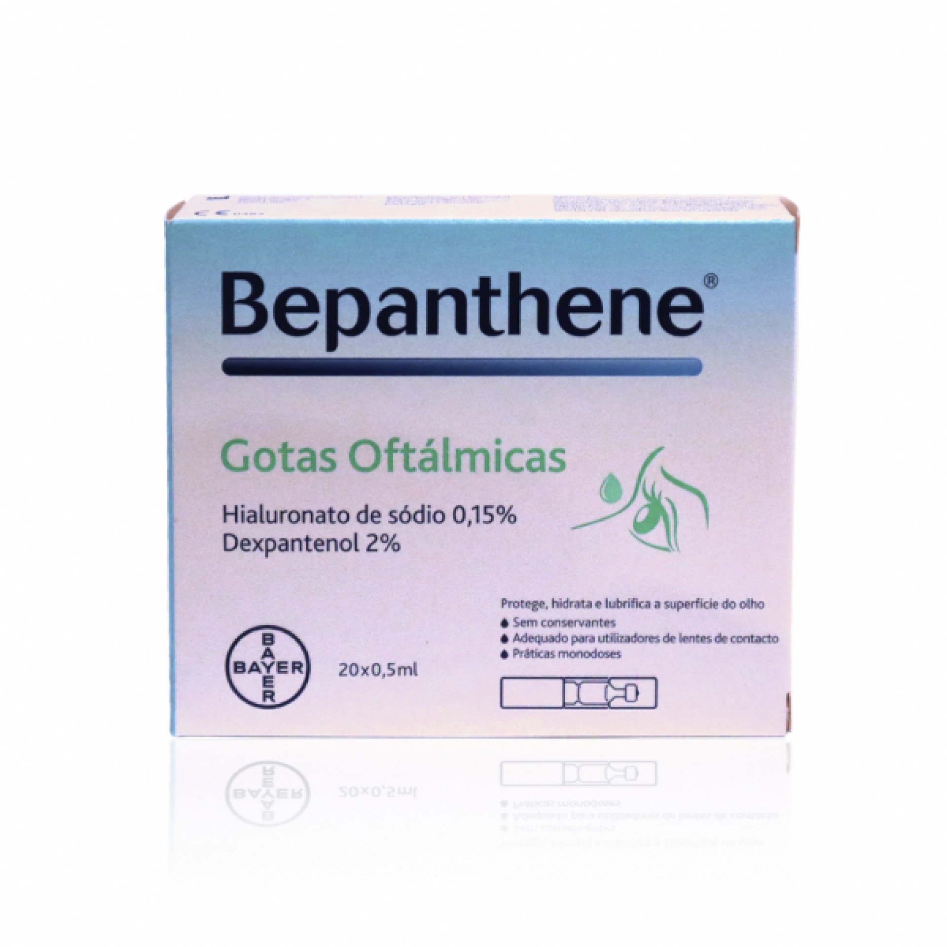Bepanthene Ophthalmic Drops 0.5ml 20 monodoses