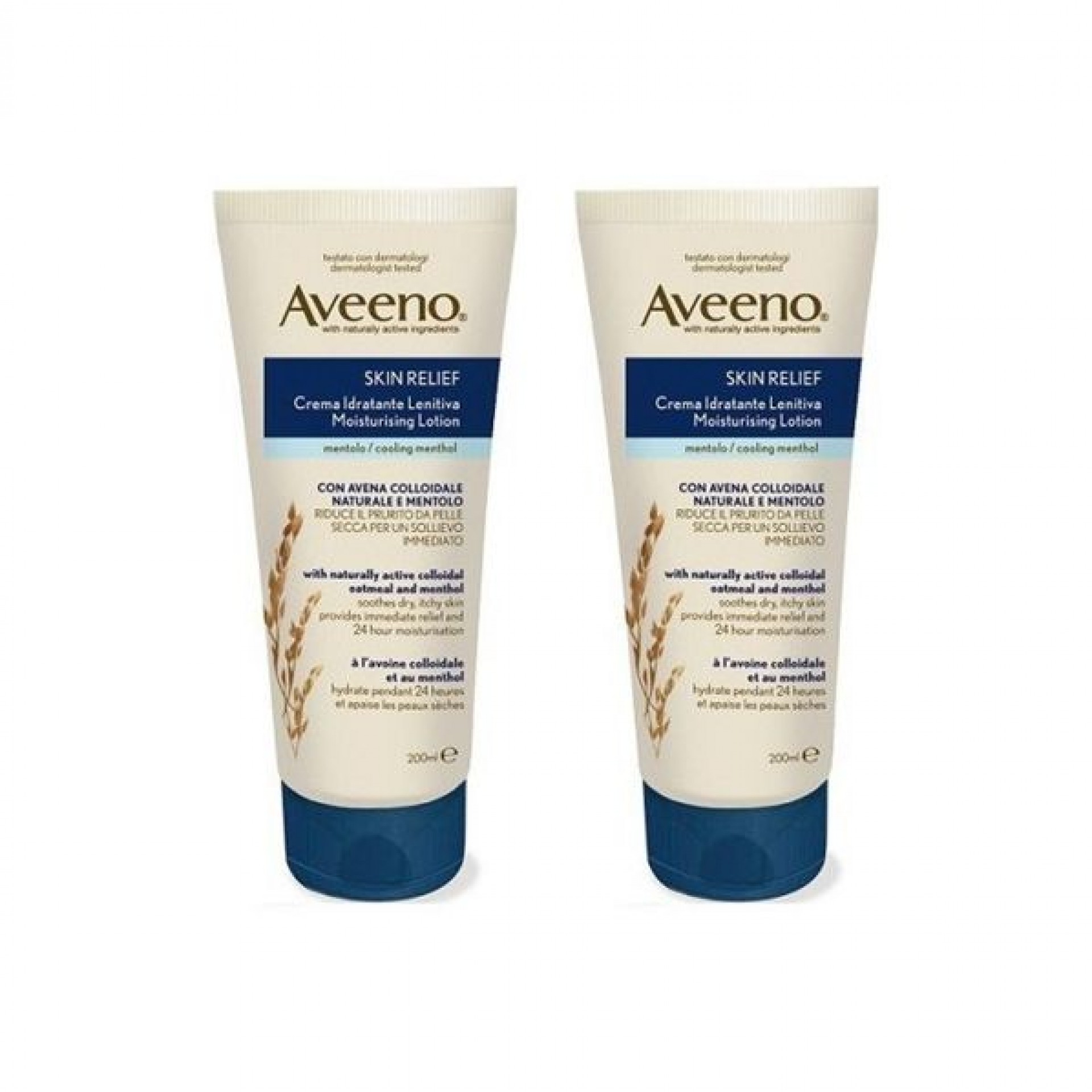 Aveeno Skin Relief Soothing Menthol Moisturizing Cream 2 x 200ml