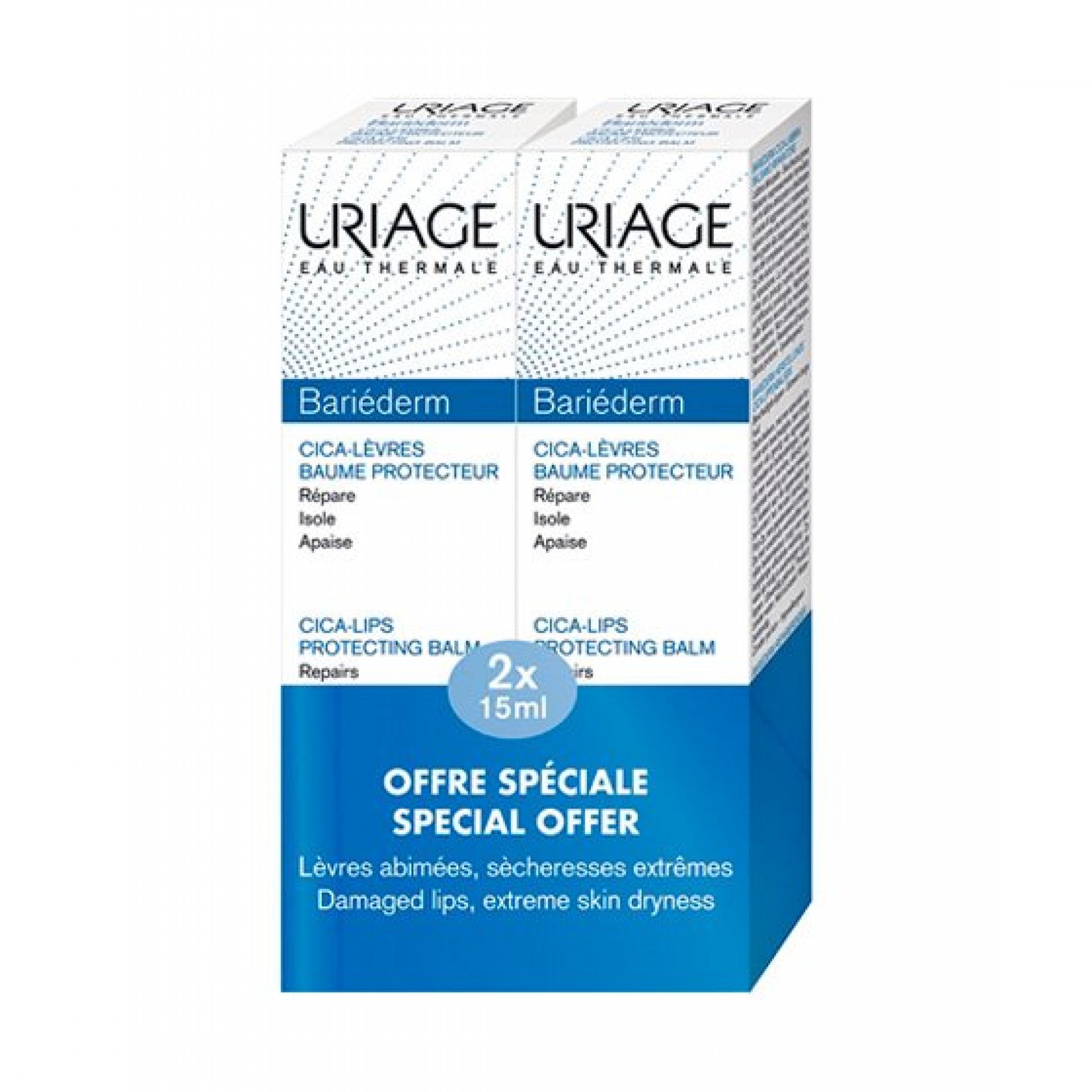 Uriage Bariéderm Bálsamo Labial 2x15ml