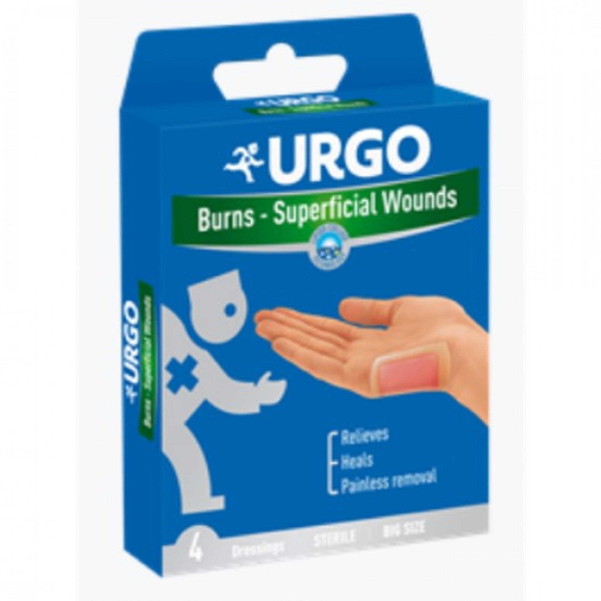 Queimaduras Penso Estéril Grande 4 Unidades