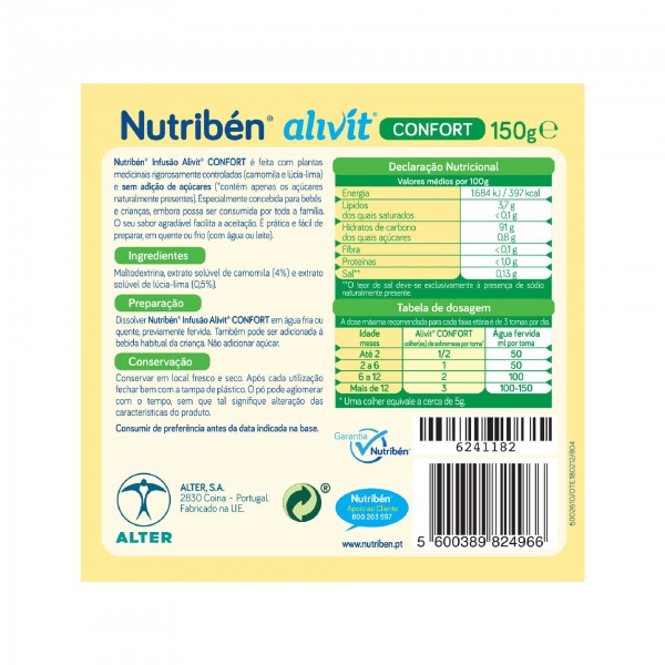 Nutribén Infusion Alivit Confort 150g Nutribén Infusion Alivit Confort 150g