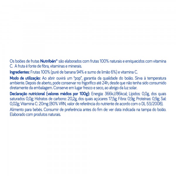 Boião 4 Banana e Maçã 120g Boião 4 Banana e Maçã 120g