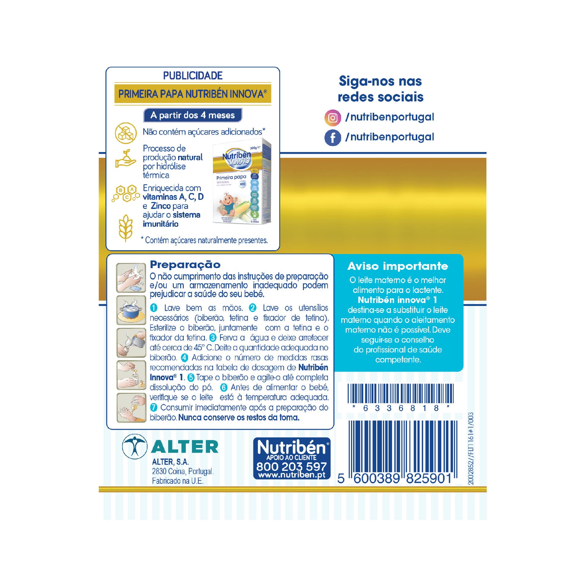 Nutribén Innova 1 Infant Milk 400g