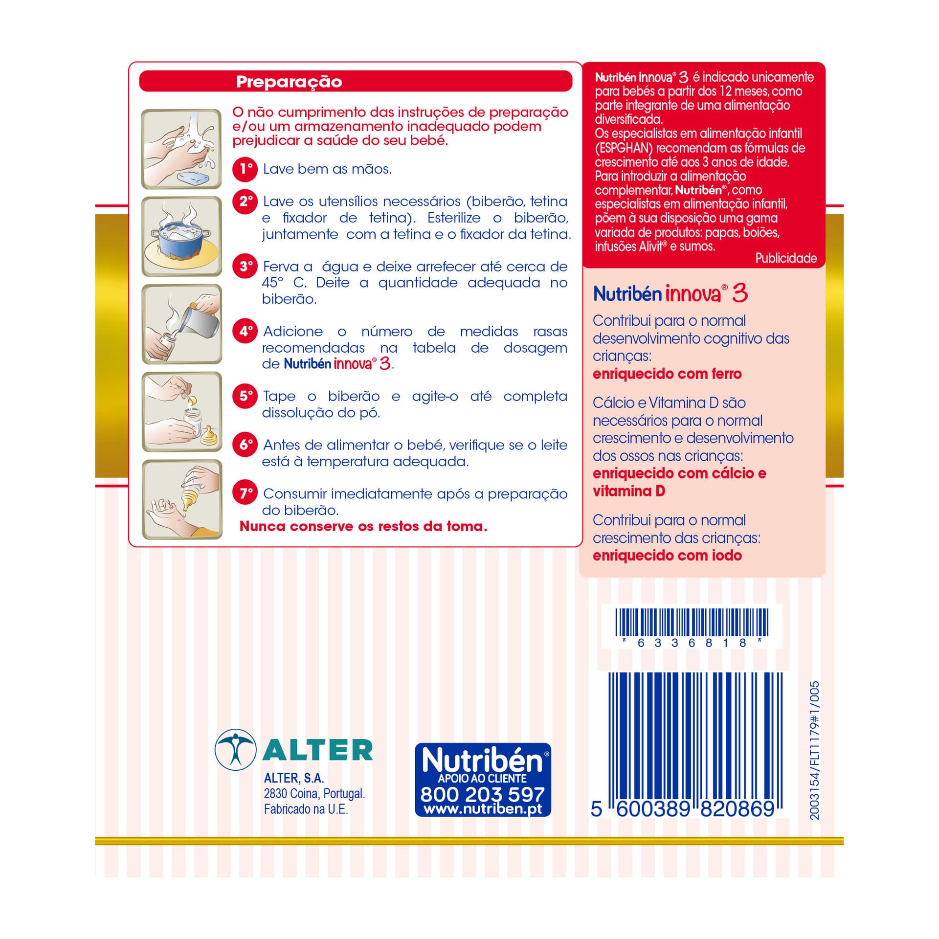 Nutribén Innova 3 Latte Crescita 800g