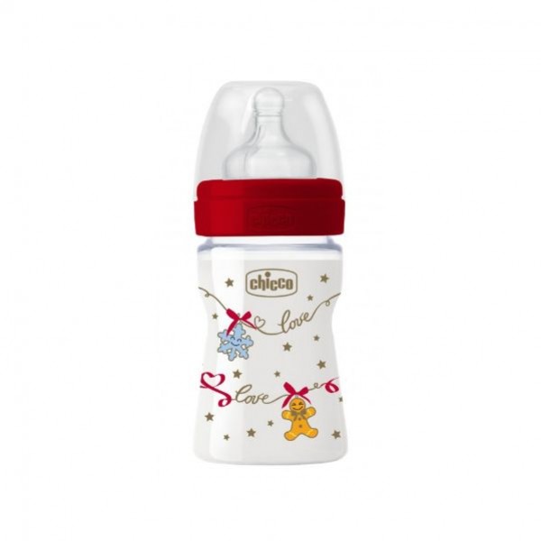 Benessere Biberão Silicone Edição de Natal 0M+ 150ml Benessere Biberão Silicone Edição de Natal 0M+ 150ml