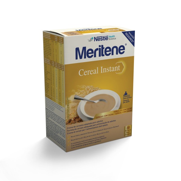 Meritene Cereal Instant Papa De Cereais Para Preparar Com Leite Cereais Com Cacau Emb. 600 Gr Meritene Cereal Instant Papa De Cereais Para Preparar Com Leite Cereais Com Cacau Emb. 600 Gr