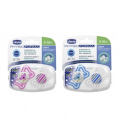 Chupeta Physio Light Lumi Silicone 6-16M x2