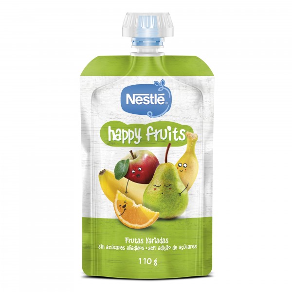 Nestlé Fruta Para Bebé Happy Fruits Frutas Variadas +12 Meses Pacotinho 110 Gr