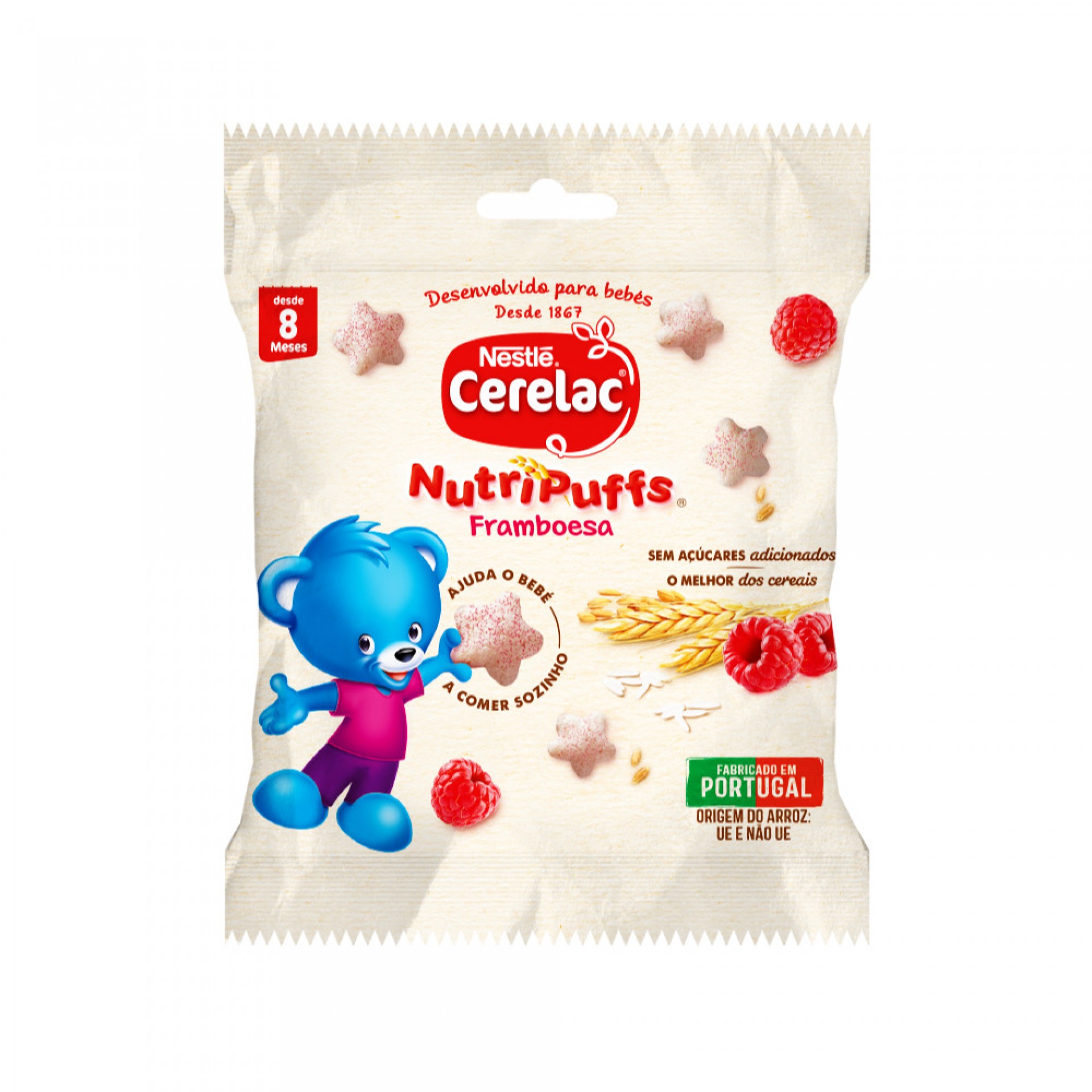 Cerelac Nutripuffs Snack Enfant Framboise +8 Mois Emb. 7 Gr
