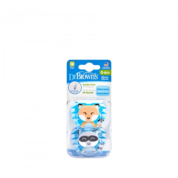 Chupeta Prevent Animal Azul 0-6m 2x Chupeta Prevent Animal Azul 0-6m 2x