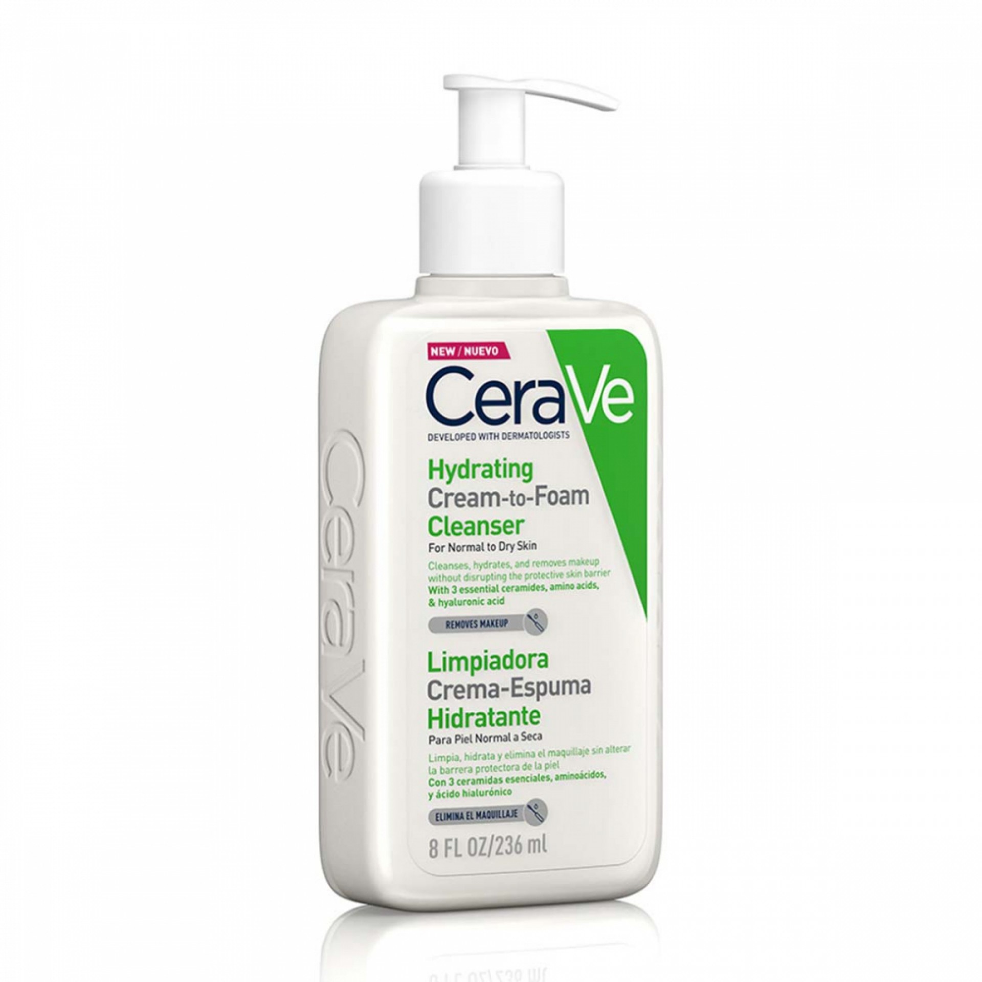 CeraVe Hydrating Cream-to-Foam Cleanser 236ml