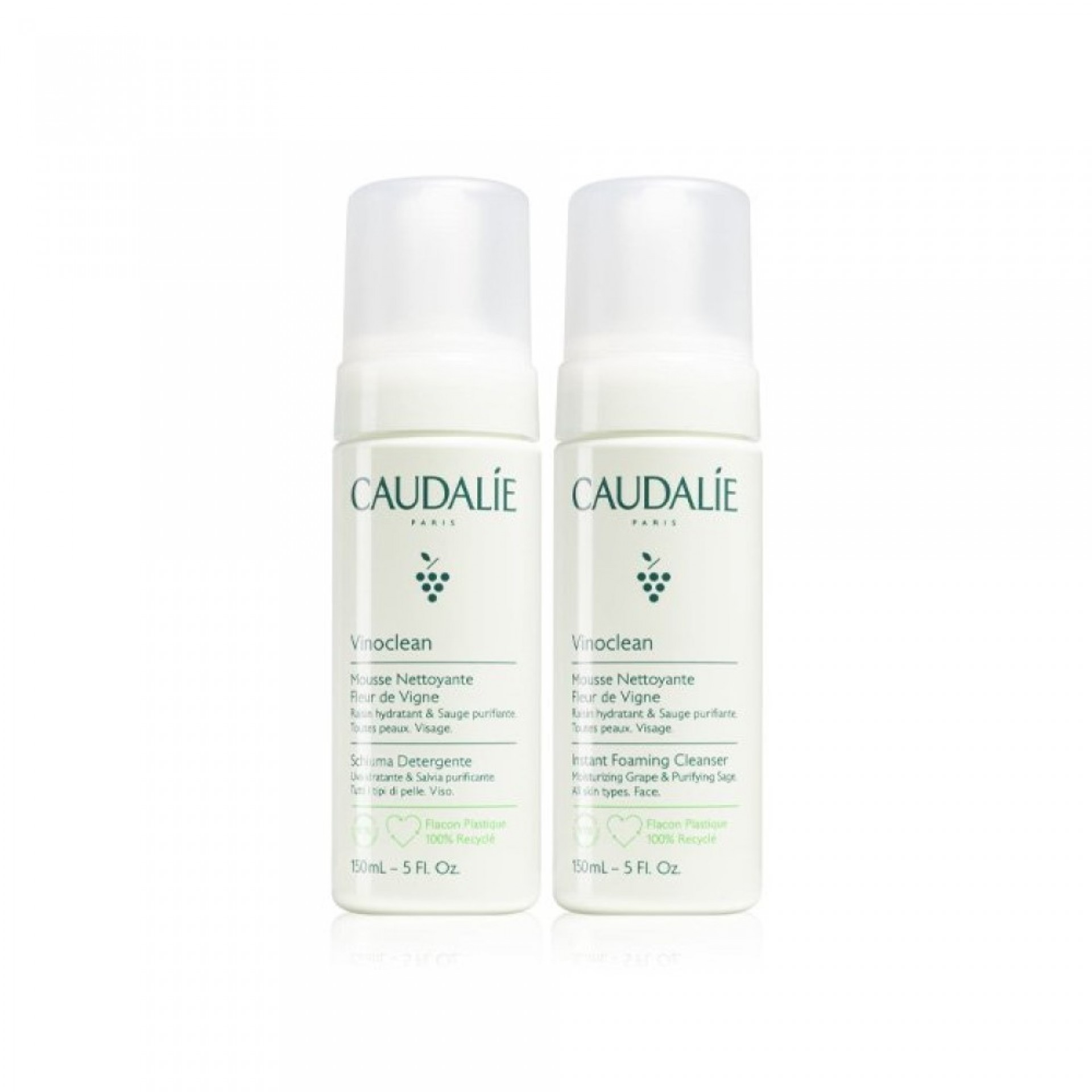 Caudalie Vinoclean Mousse Nettoyante 2 x 150ml