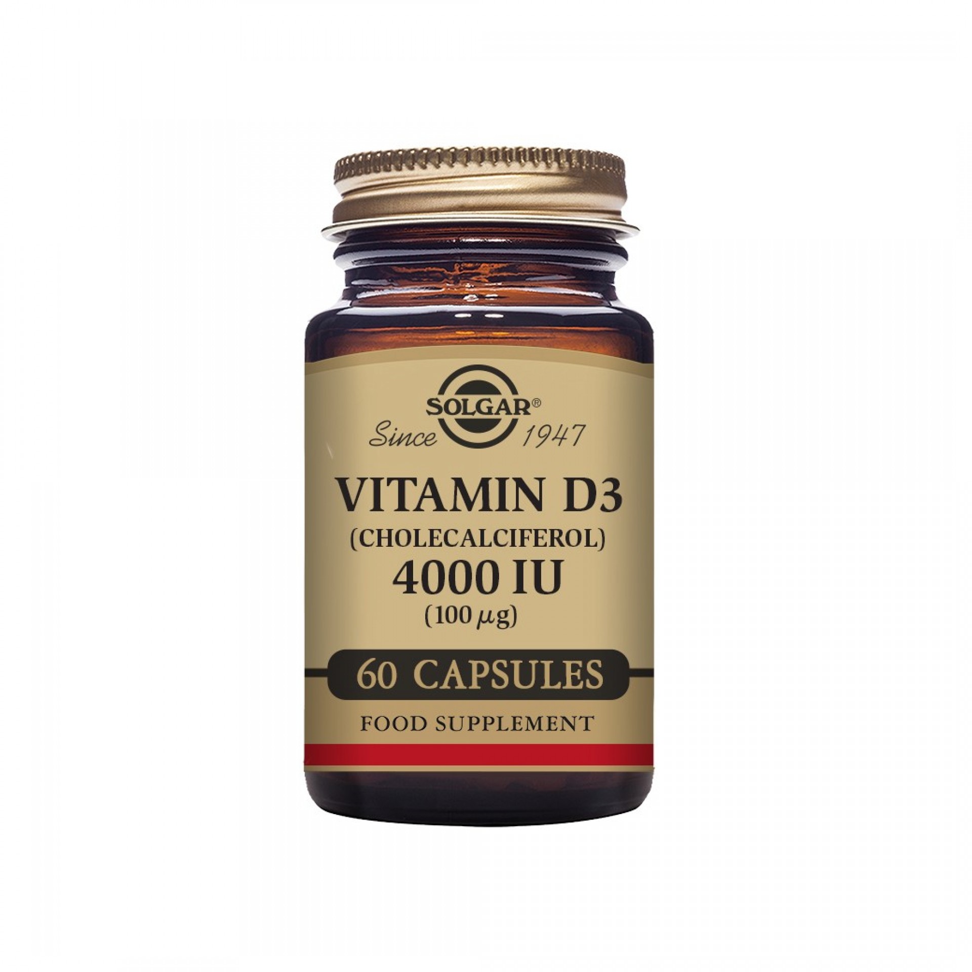 Solgar Vitamin D3 4000IU 100mcg 60 Capsules