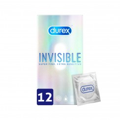 Durex Preservativo Invisible Extra Lubricado x12