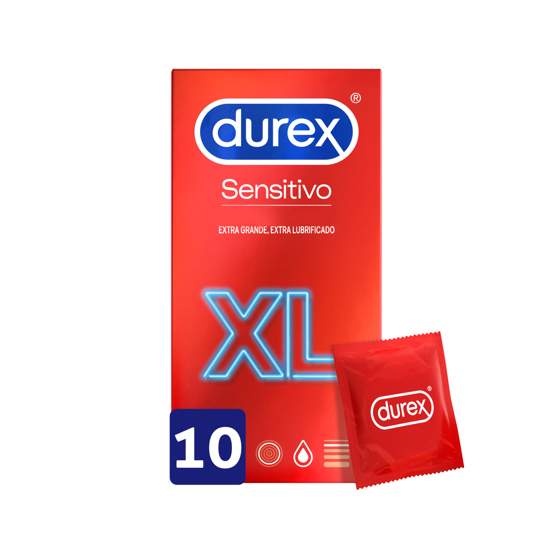 Durex Preservativo Sensitivo XL 10 Unidades