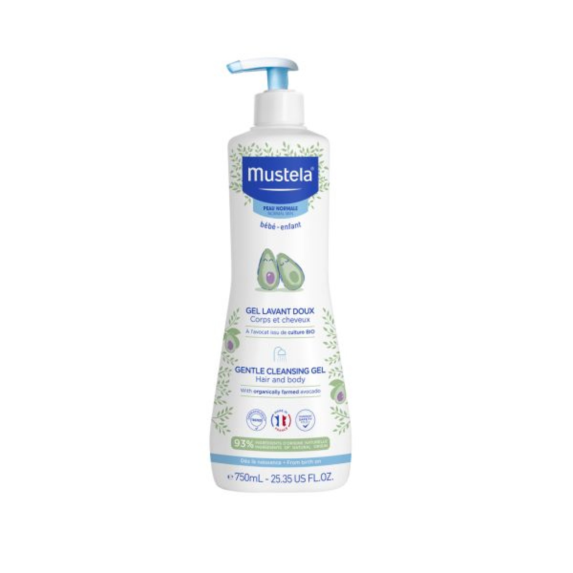 Mustela Baby Normal Skin Gentle Cleansing Gel 750ml