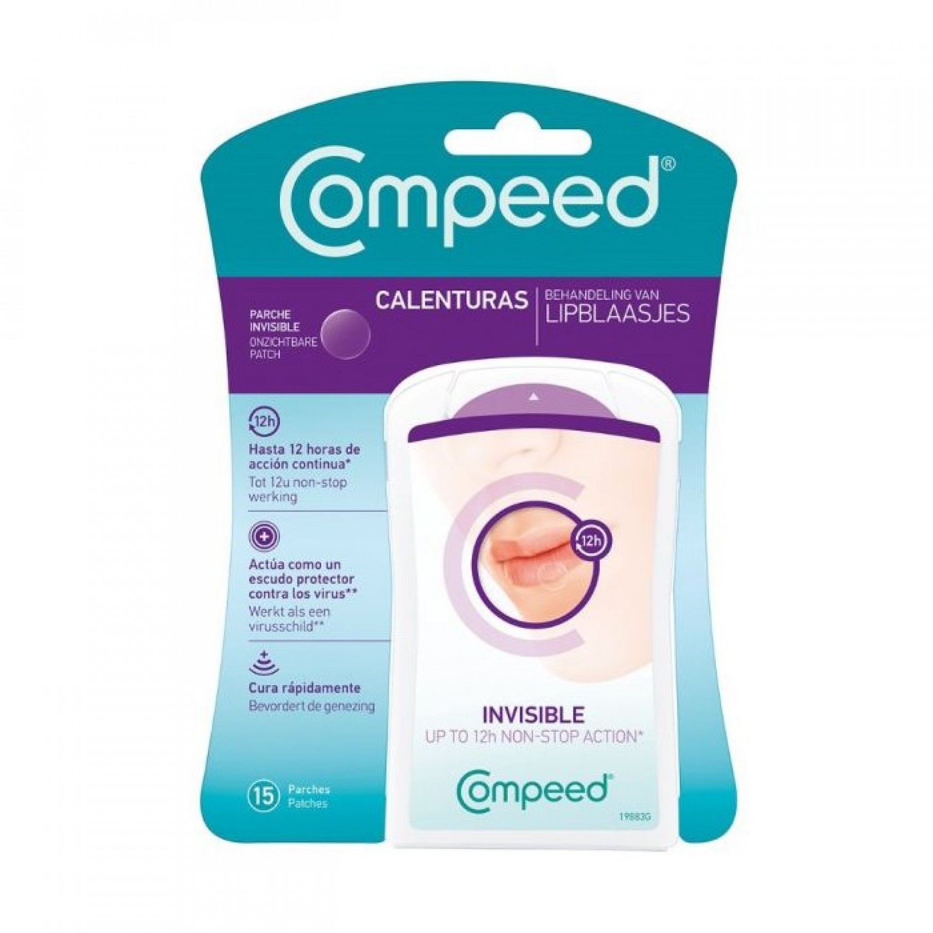 Compeed Herpès Labial Pansements Invisibles 15 unités