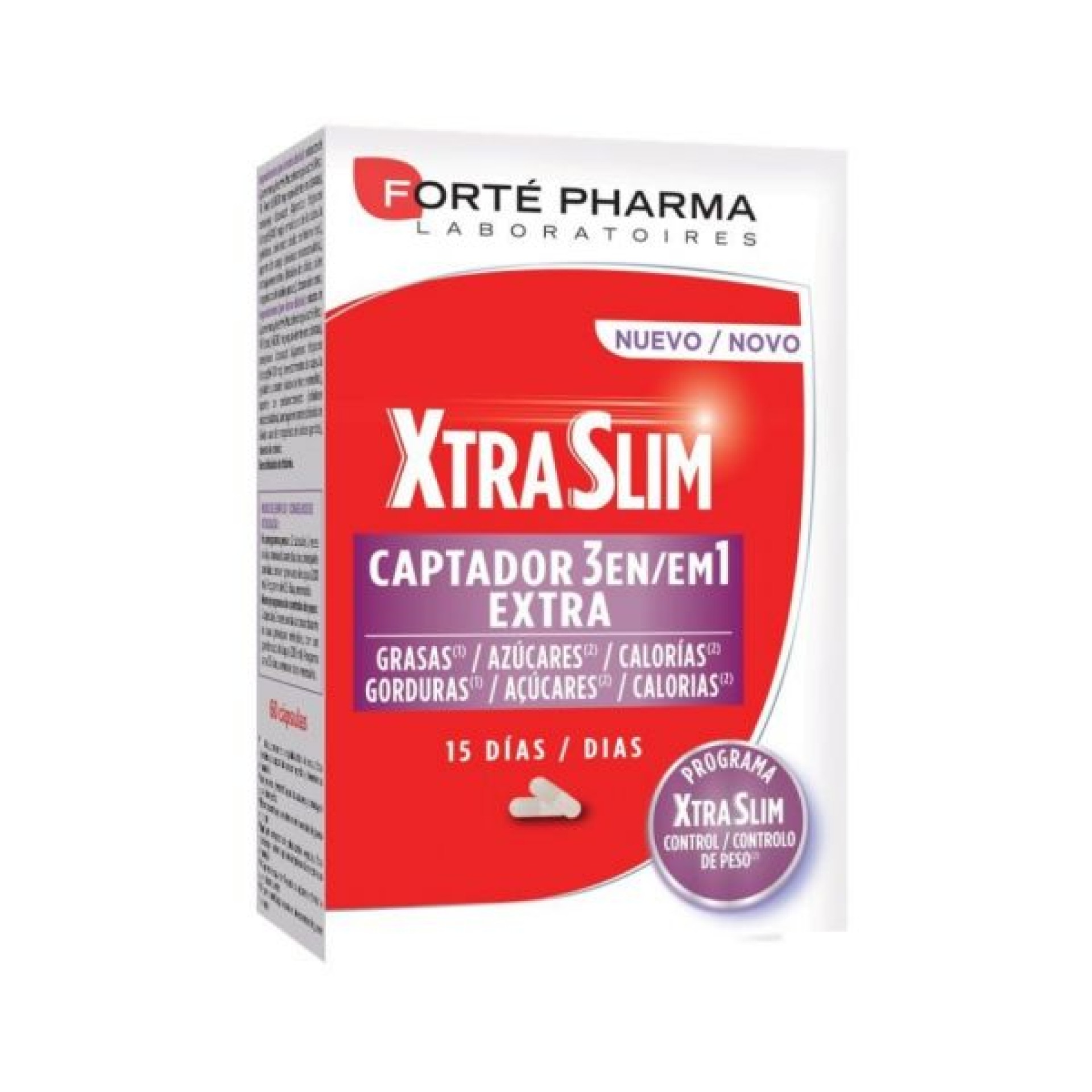 Forté Pharma XtraSlim Capteur 3en1 60 Gélules