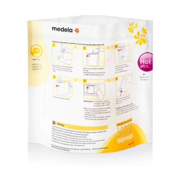 Medela Bolsas de Esterilización para Microondas Quick Clean 5 Unidades Medela Bolsas de Esterilización para Microondas Quick Clean 5 Unidades