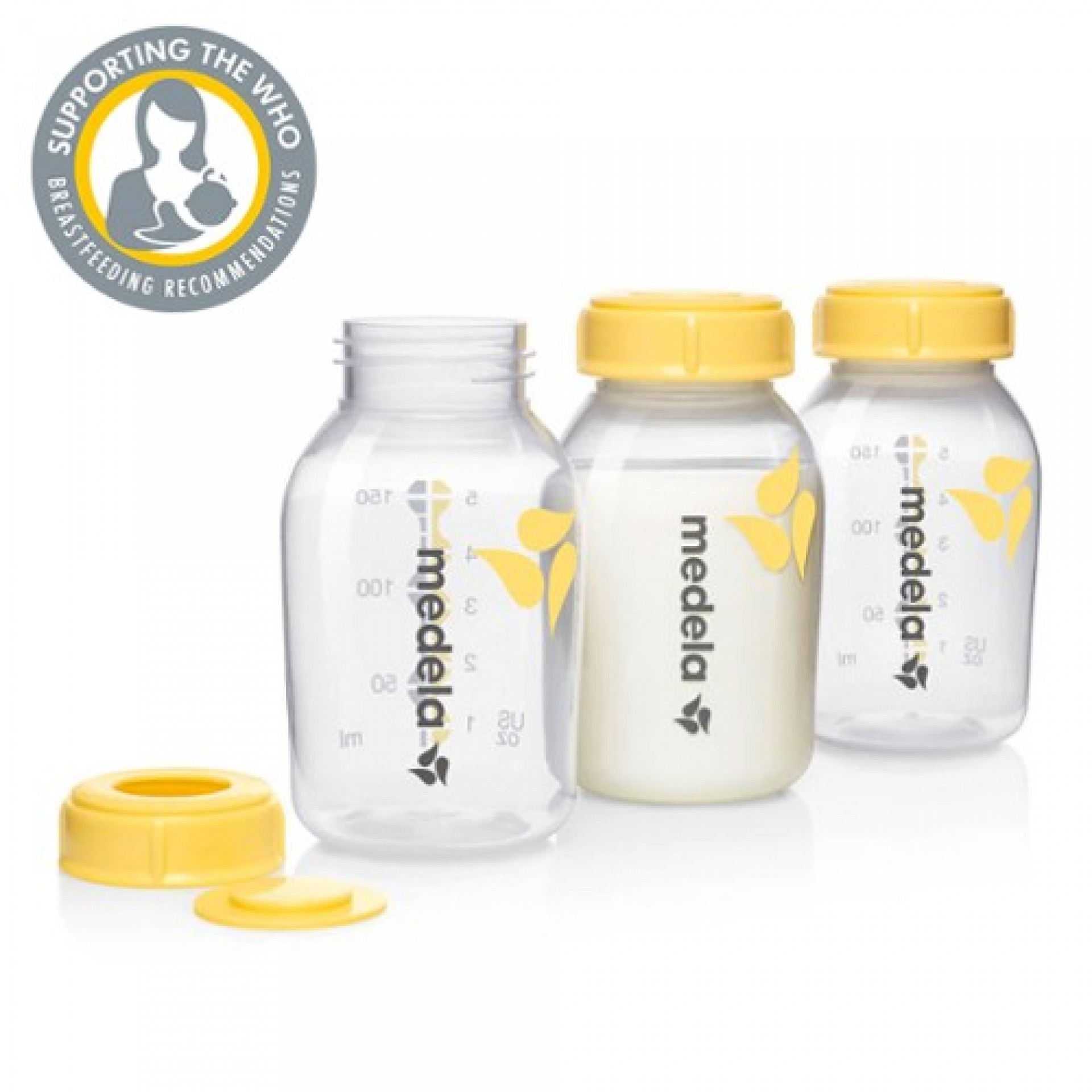 Frascos para Leite Materno 150ml 3 unidades