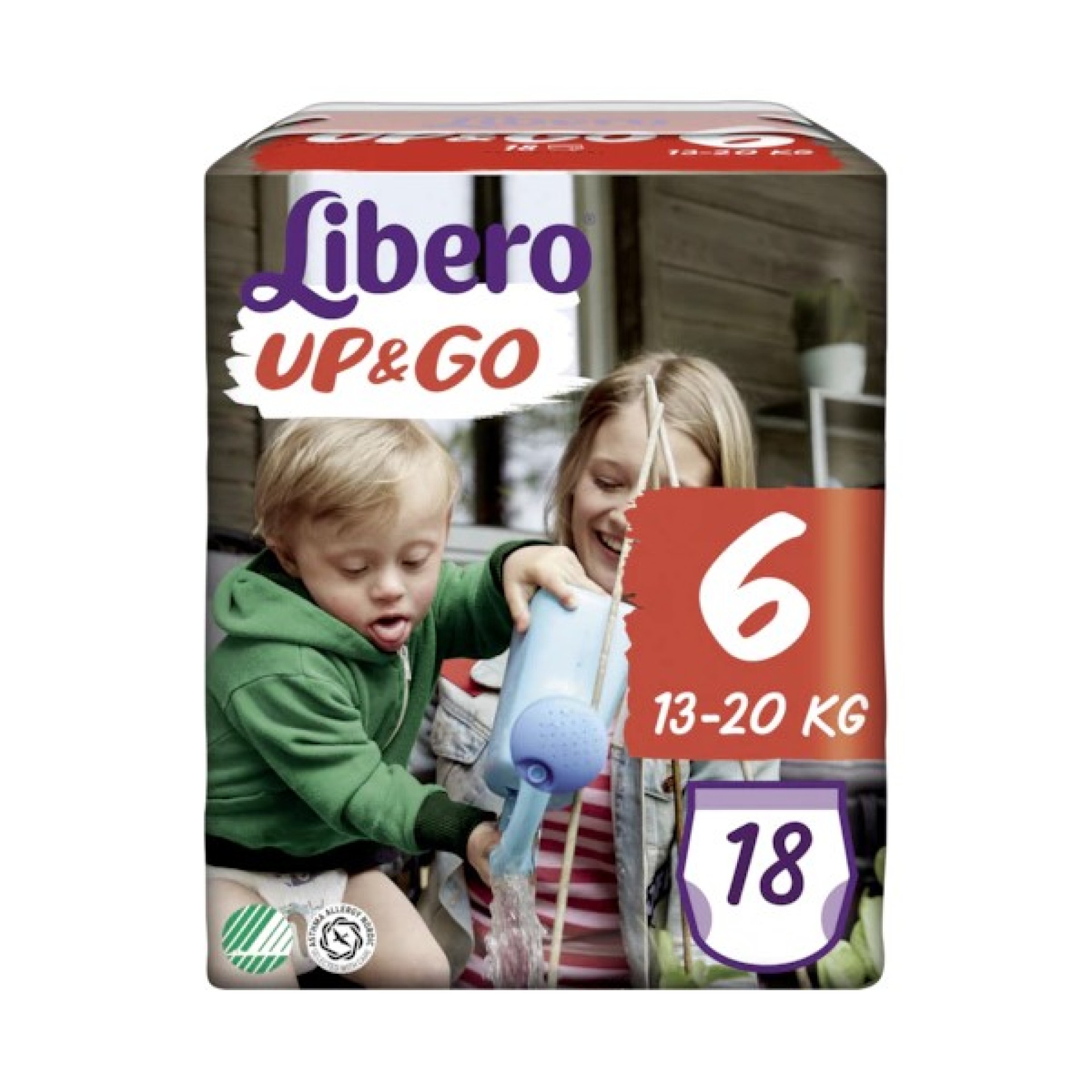 Libero Pañales Up&Go Talla 6 13-20kg 18 unidades