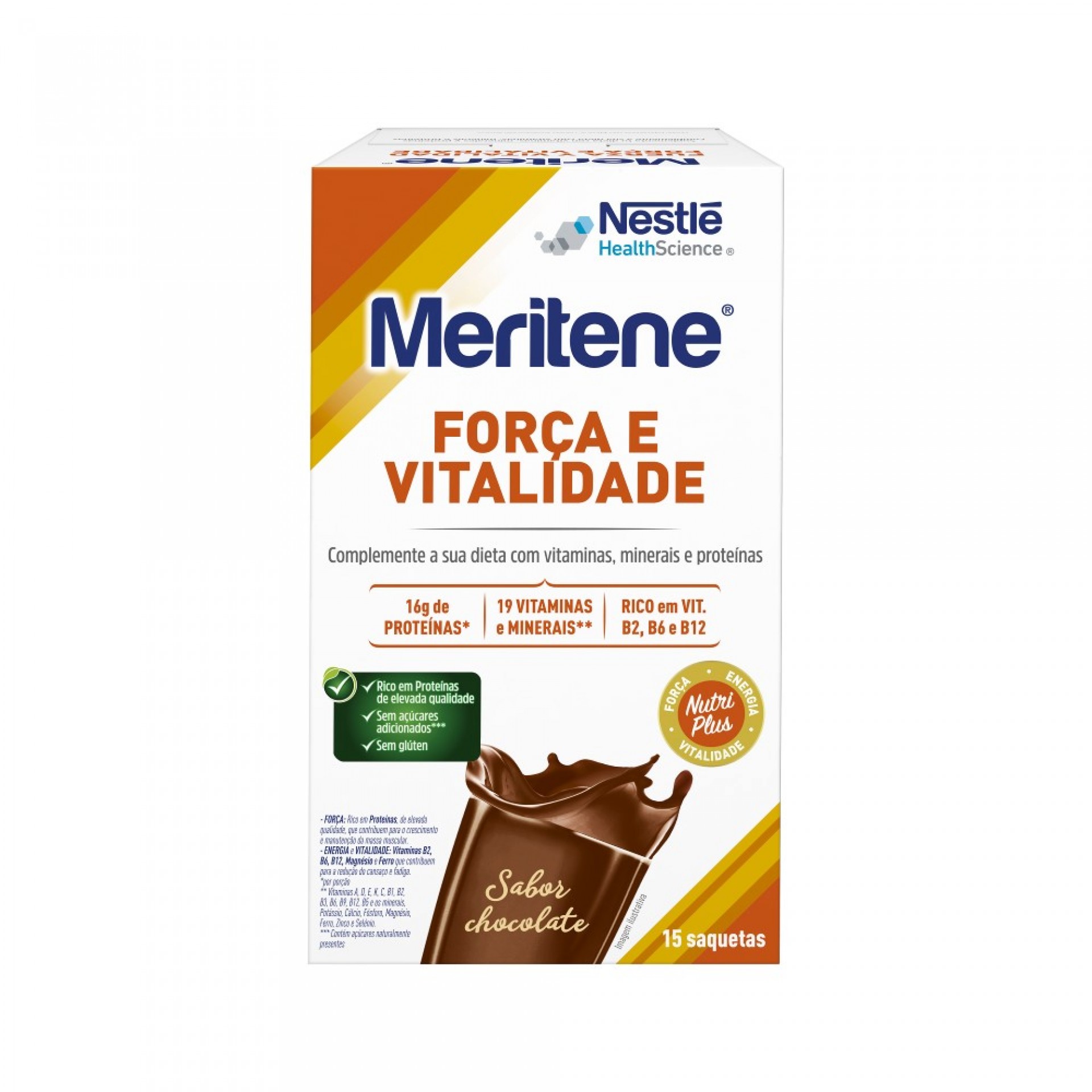 Meritene Force et Vitalité Chocolat Poudre 15 Sachets