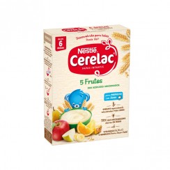 Cerelac Pack Lcteos Infantil 5 Frutas +6 Meses 250 Gr
