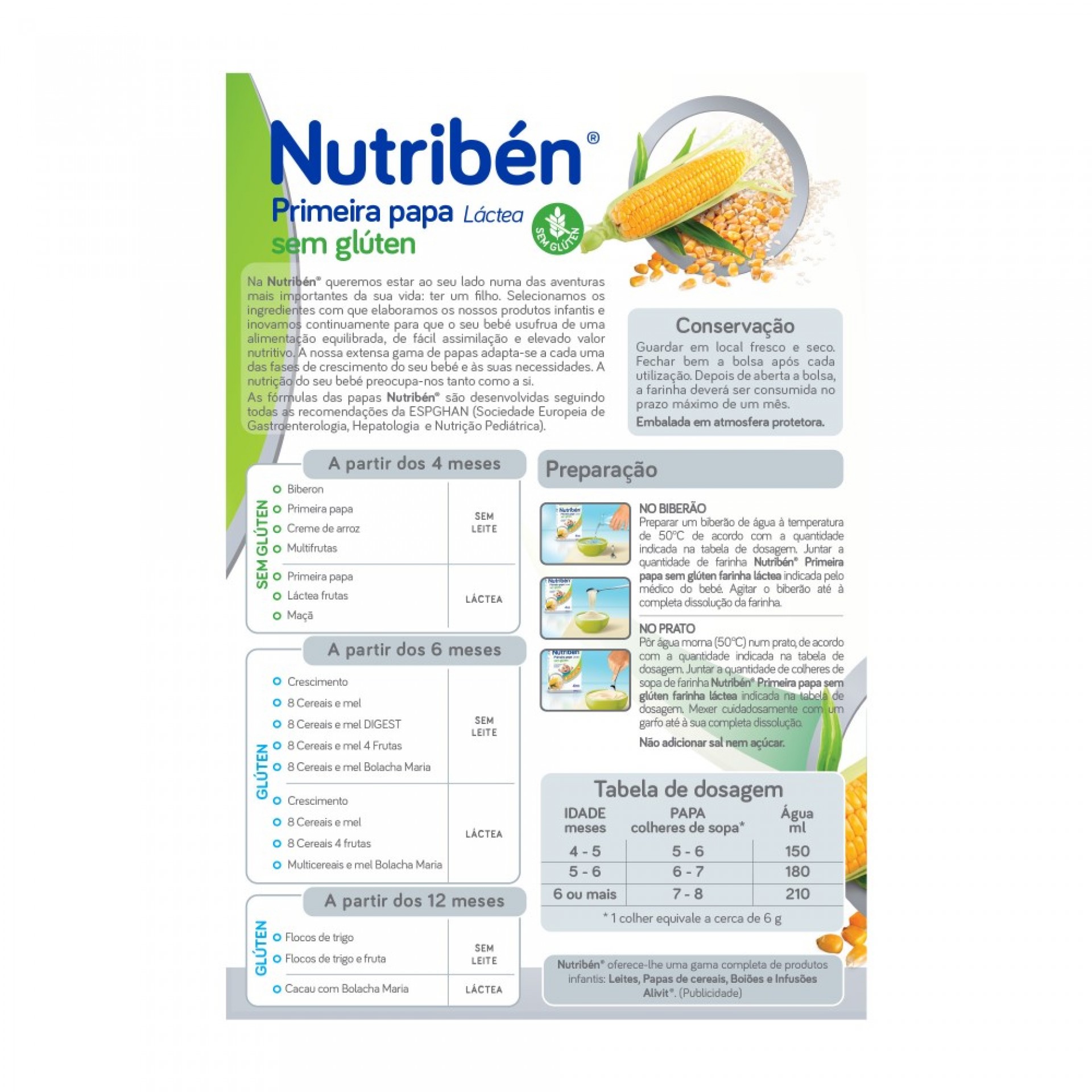 Primeira Papa Láctea Sem Glúten 600g