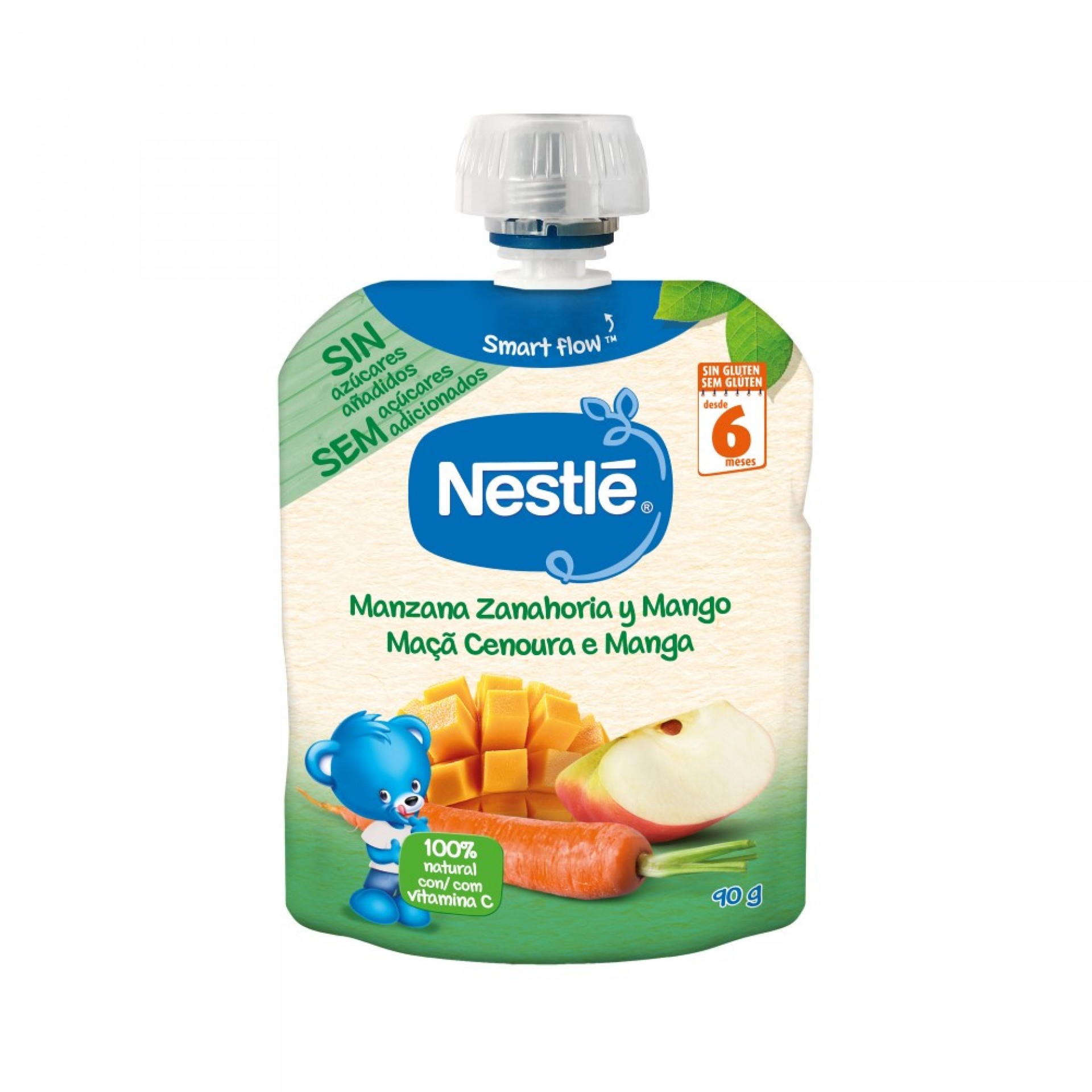 Nestlé Baby Fruit Apple Carrot Mango +6 Months Pack 90g