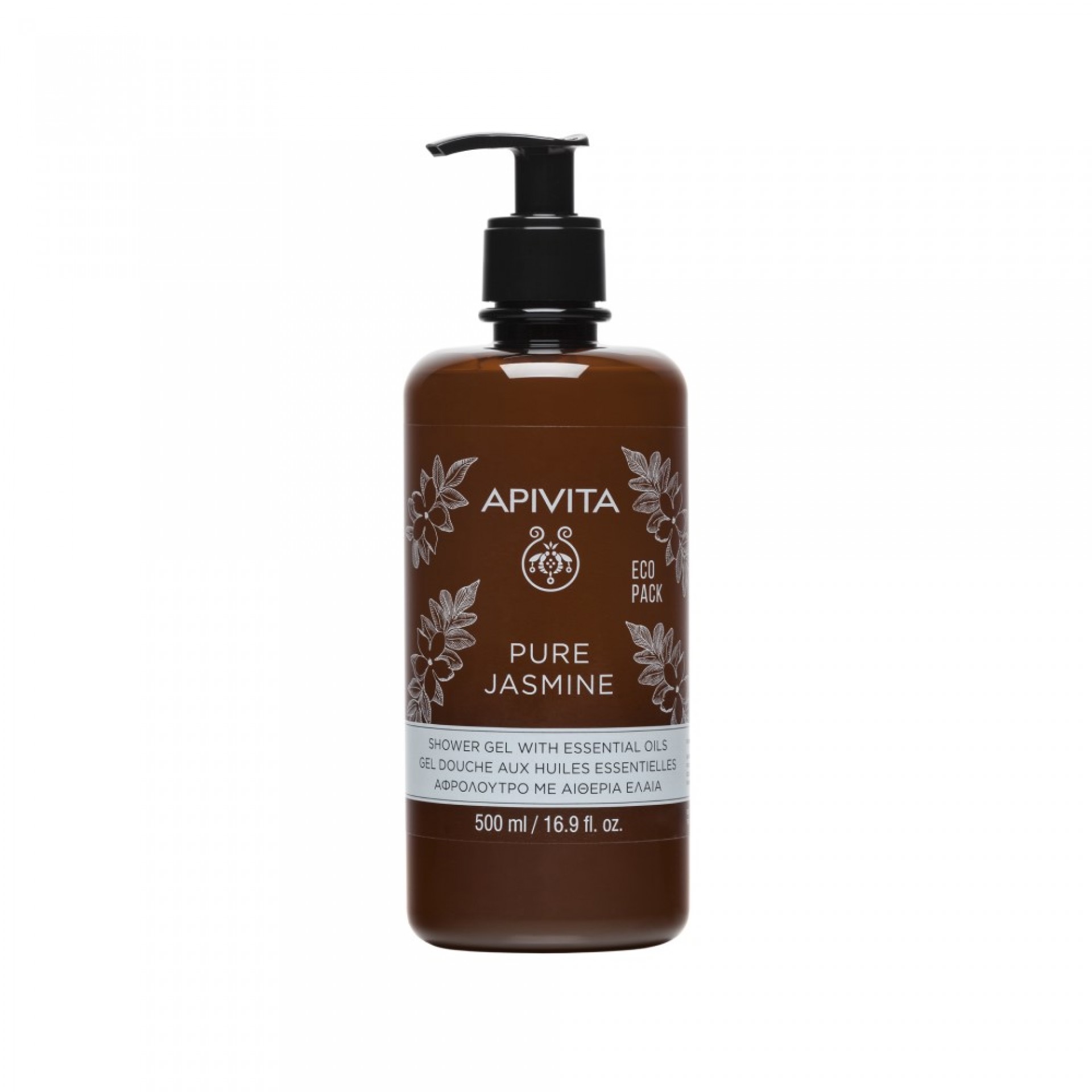 Apivita Pure Jasmine Gel Douche aux Huiles Essentielles 500ml