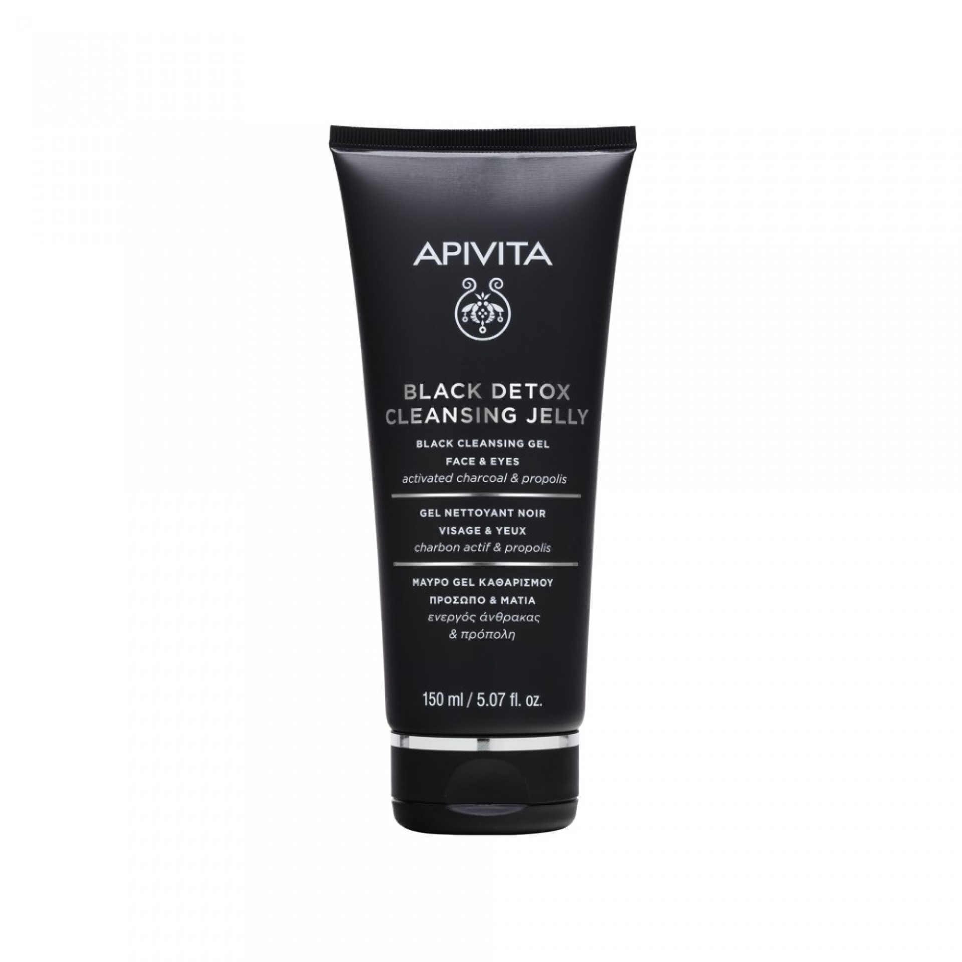 Apivita Black Detox Gel de Limpeza Preto 150ml