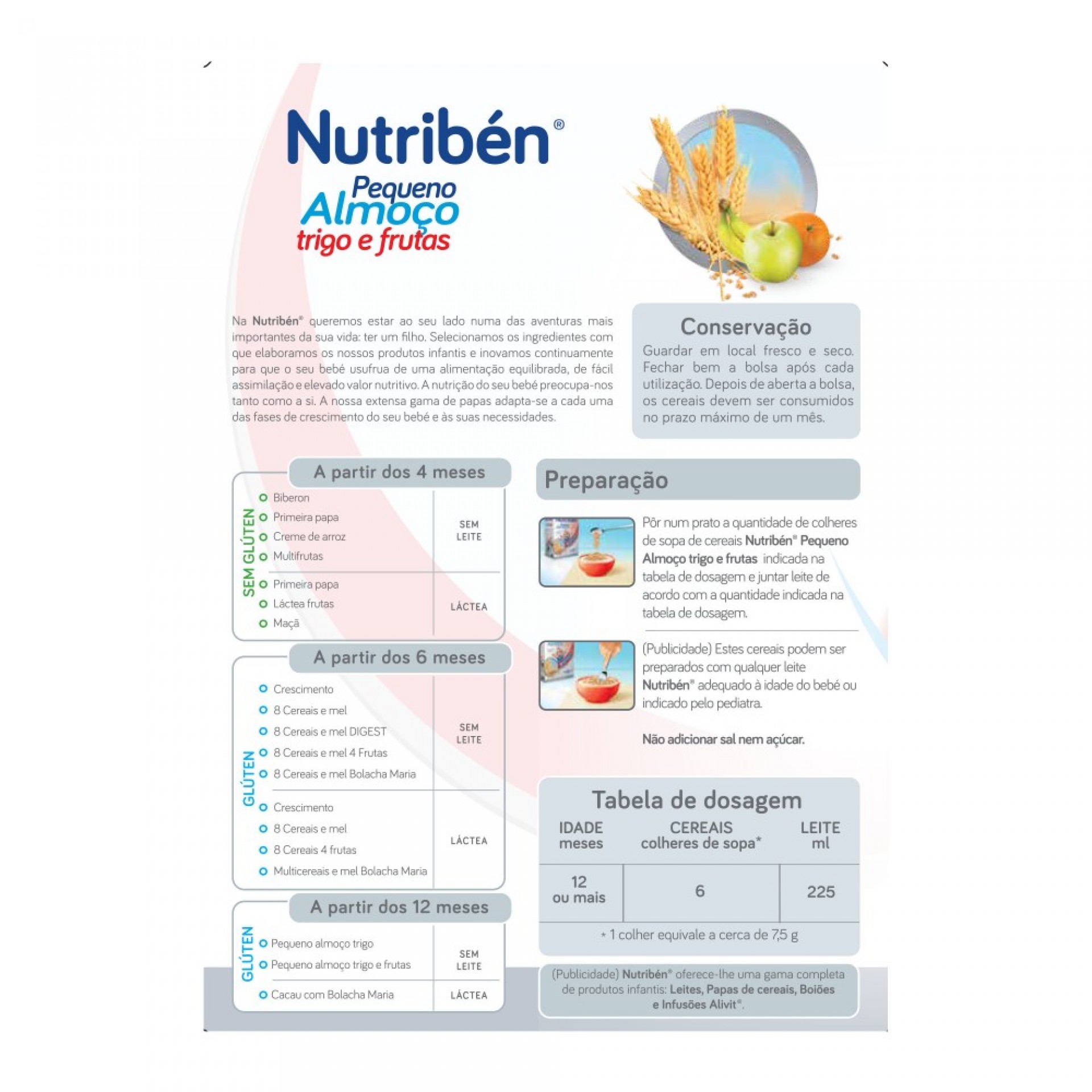 Pequeno Almoço Trigo e Fruta 375g