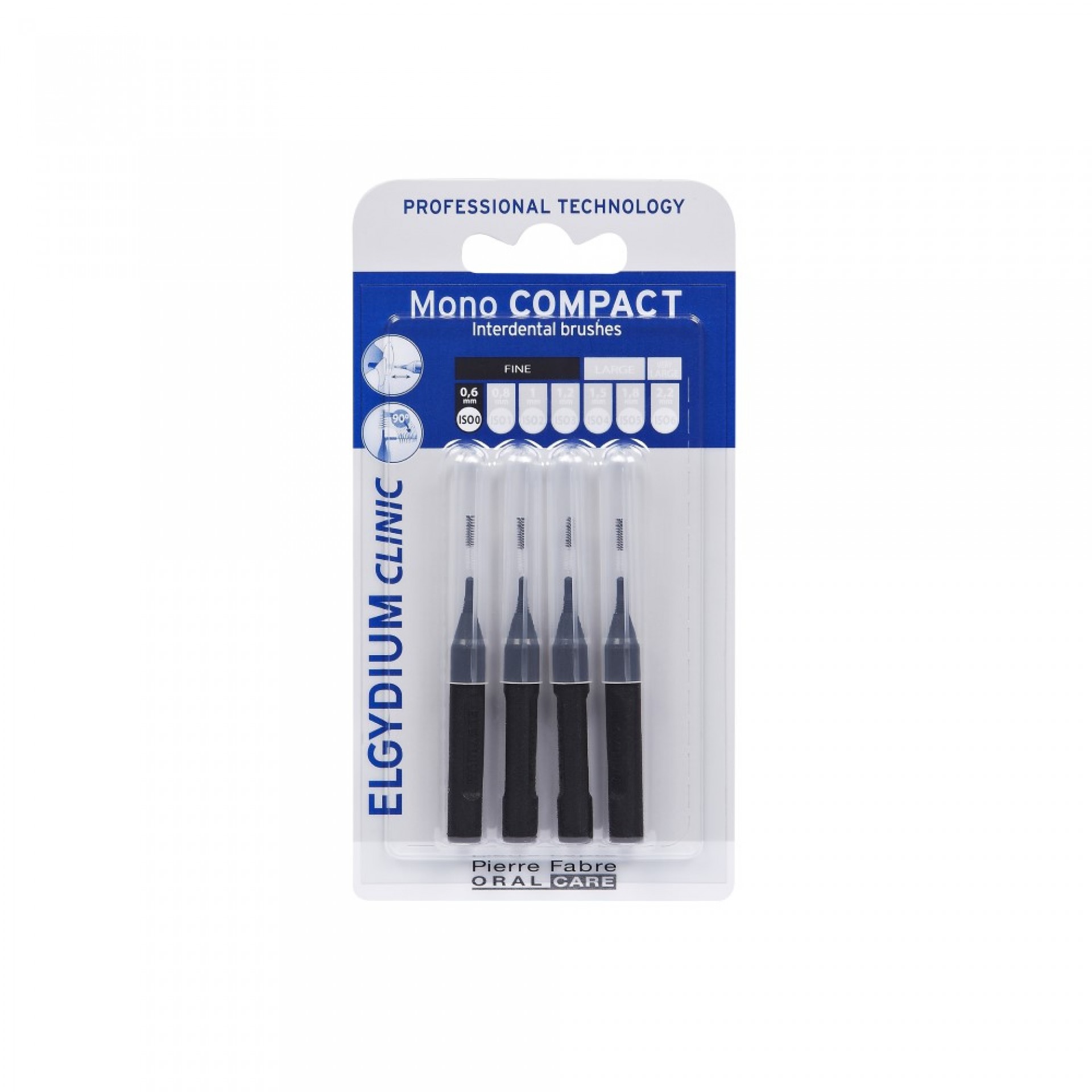 Elgydium Clinic Mono Compact Interdental Brush Black 4 Units