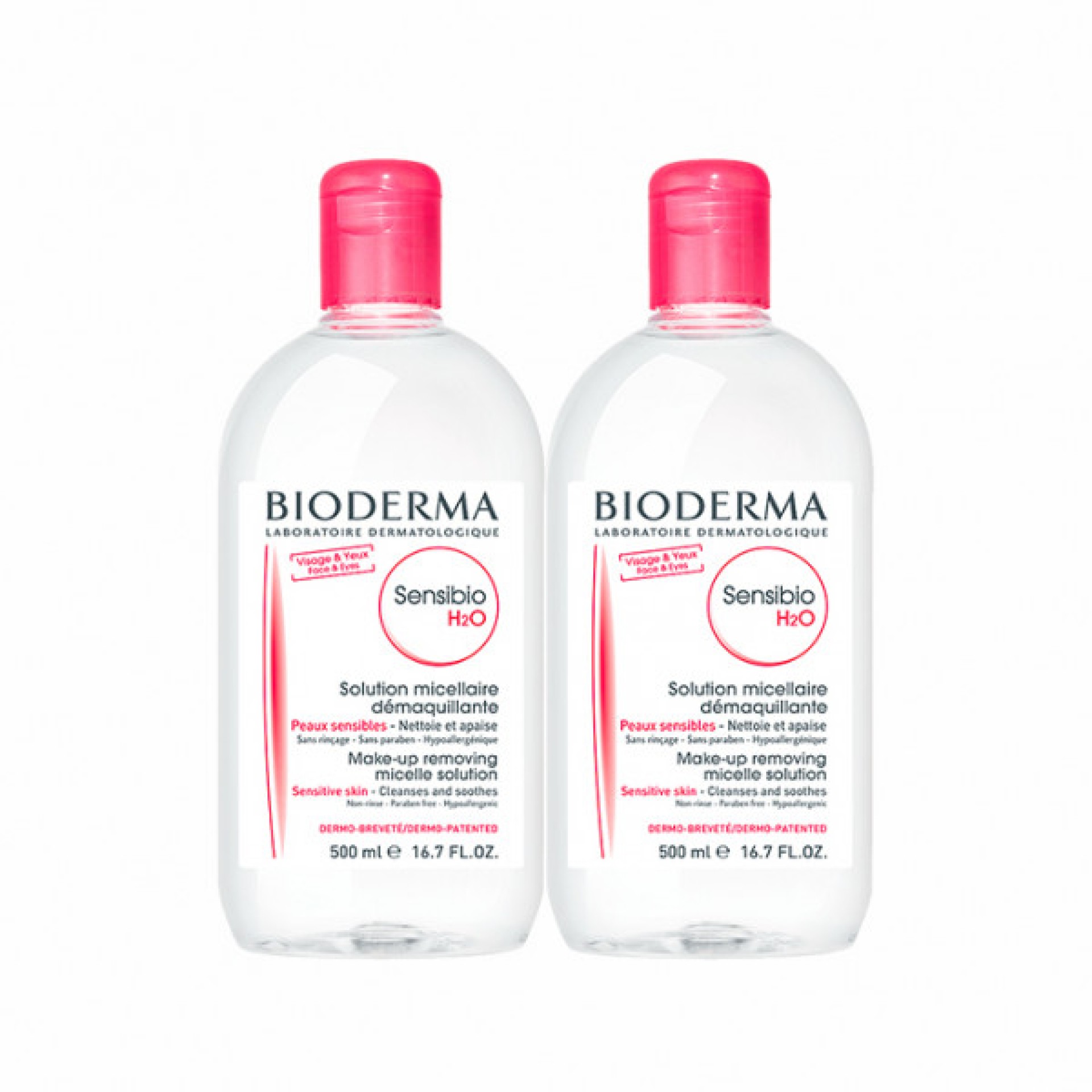 Bioderma Sensibio H2O Solution Micellaire 2 x 500ml