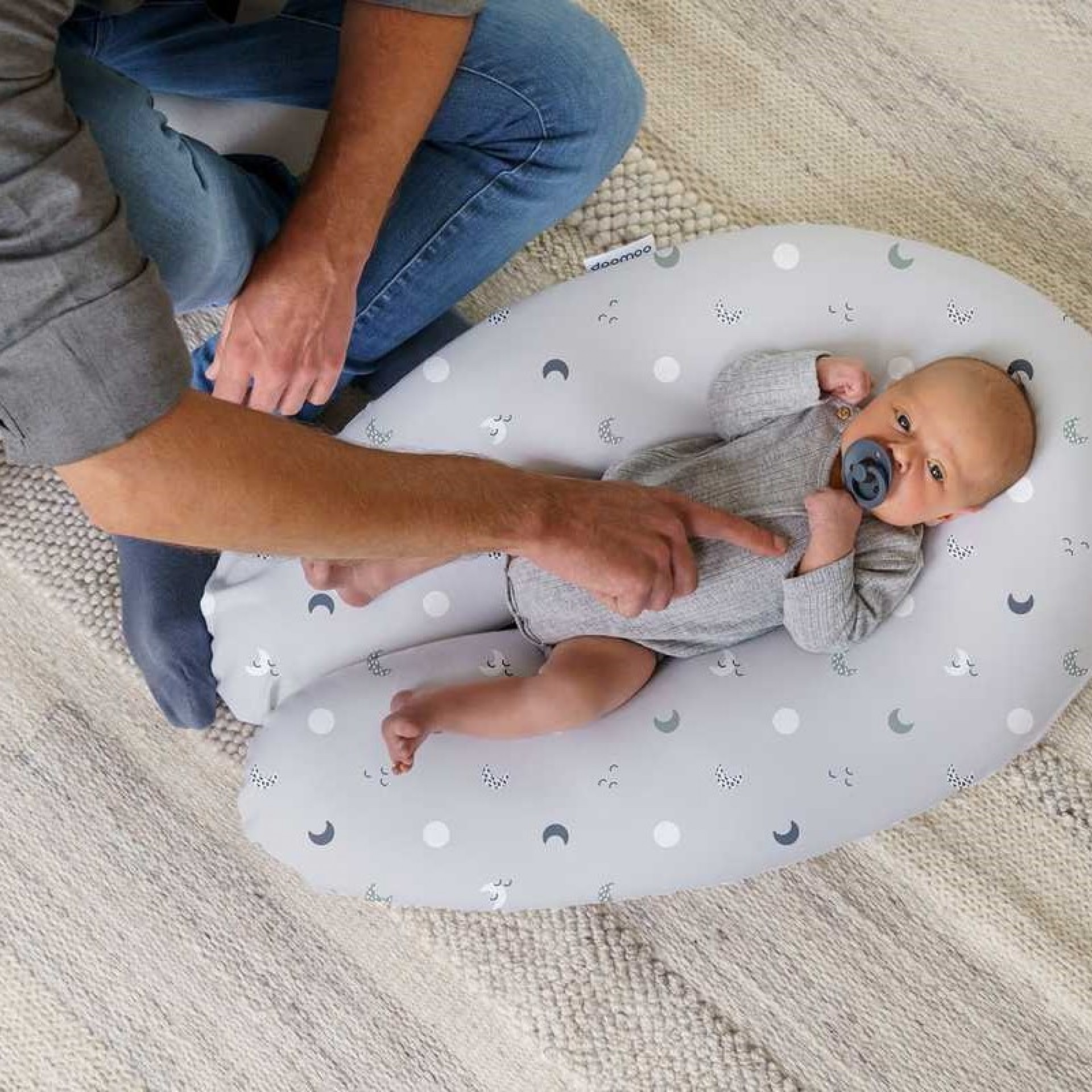 Doomoo Buddy Blue Grey Moon