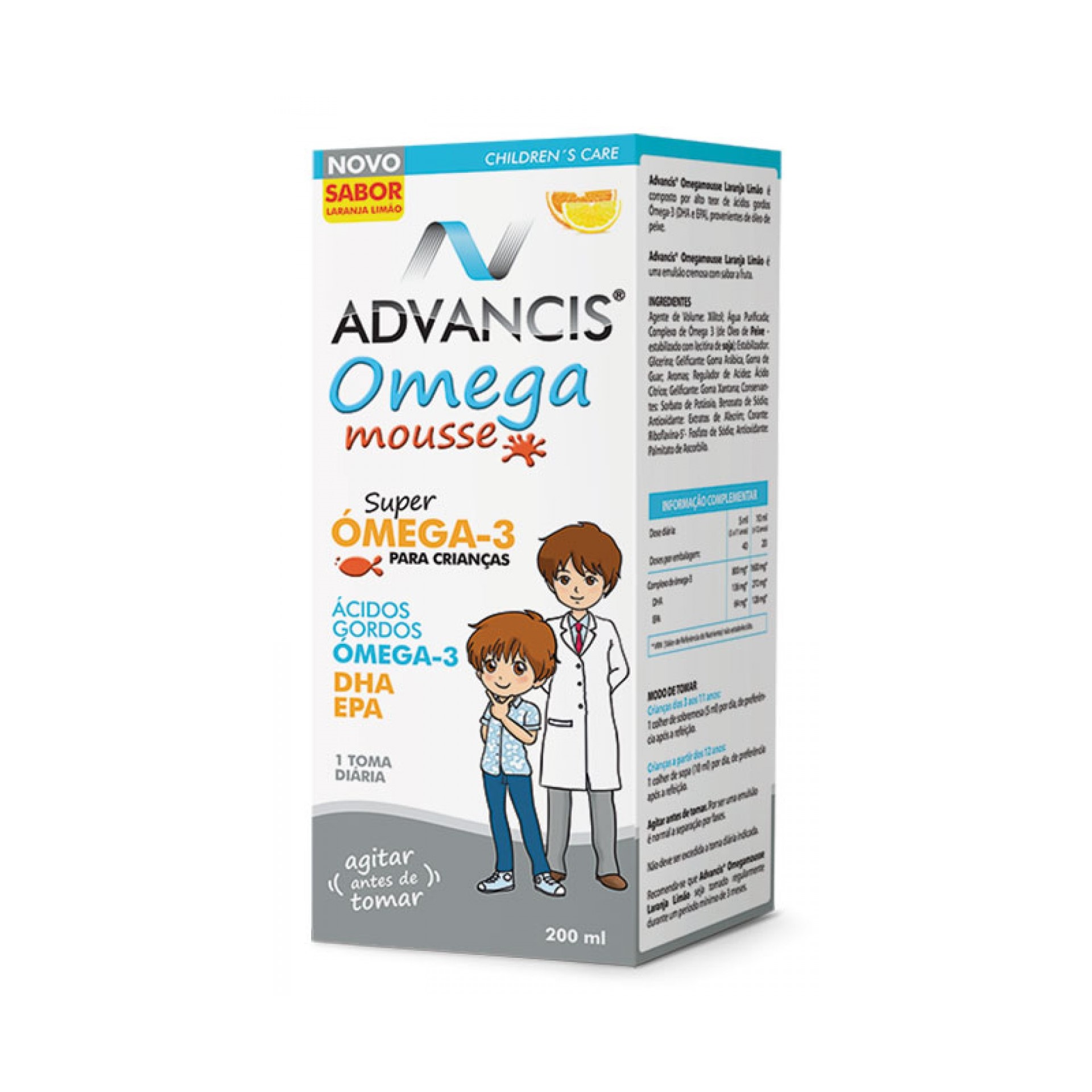 Advancis Omega Mousse Orange-Lime 200ml
