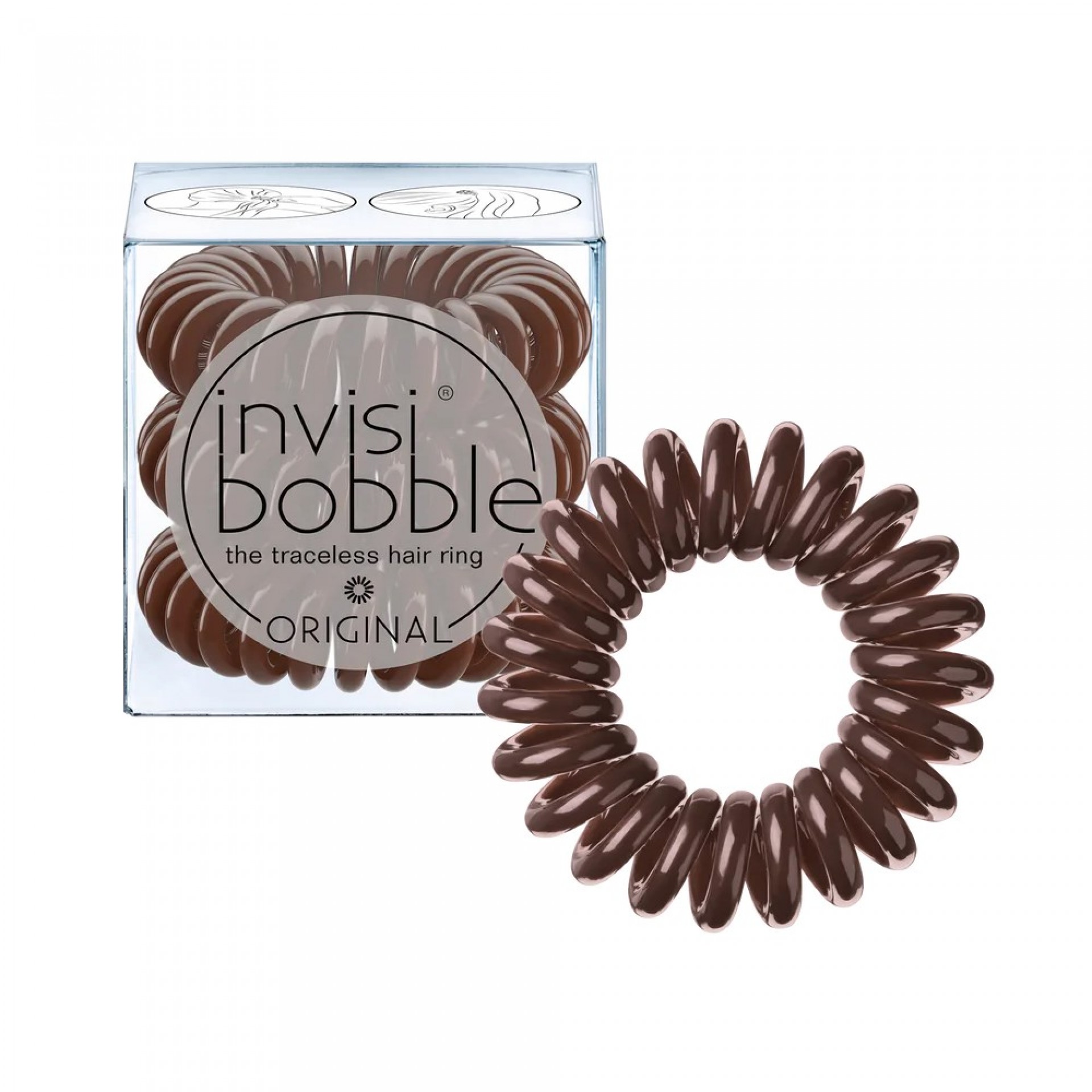 Original Elástico Pretzel Brown 3 Unidades