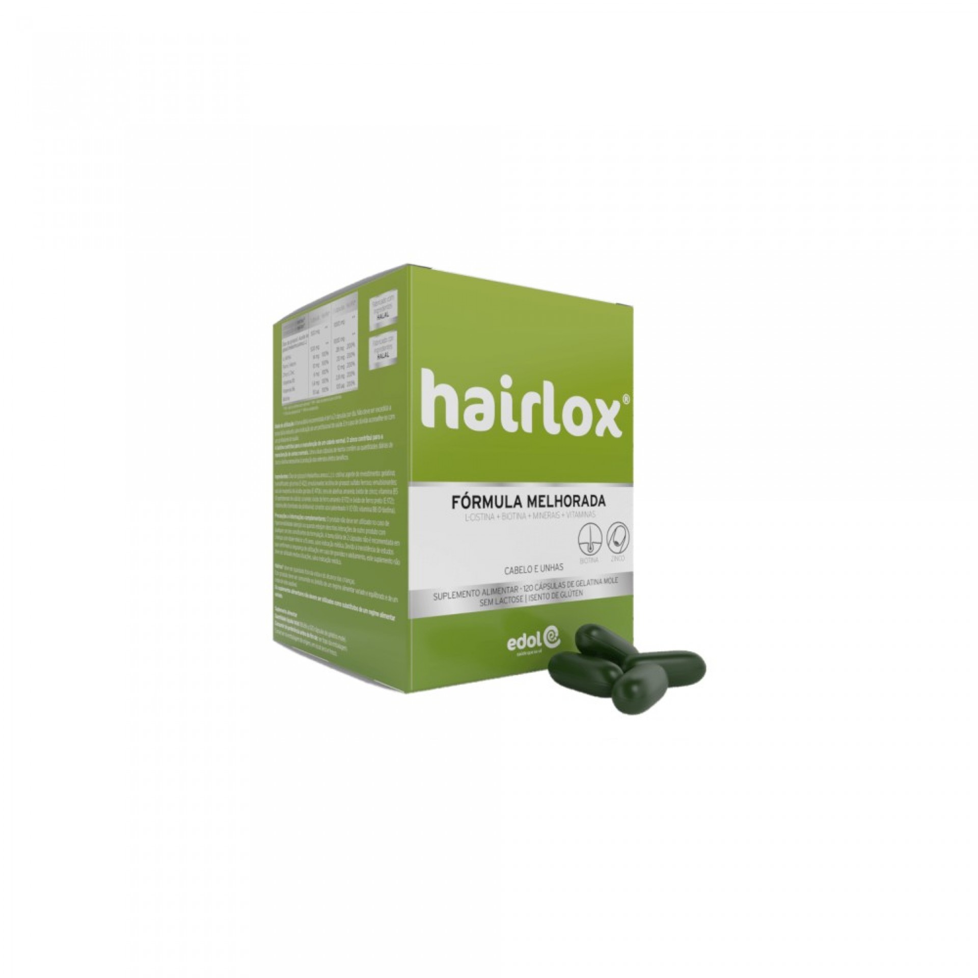 Edol Hairlox Revitalizing Hair and Nails 120 Capsules