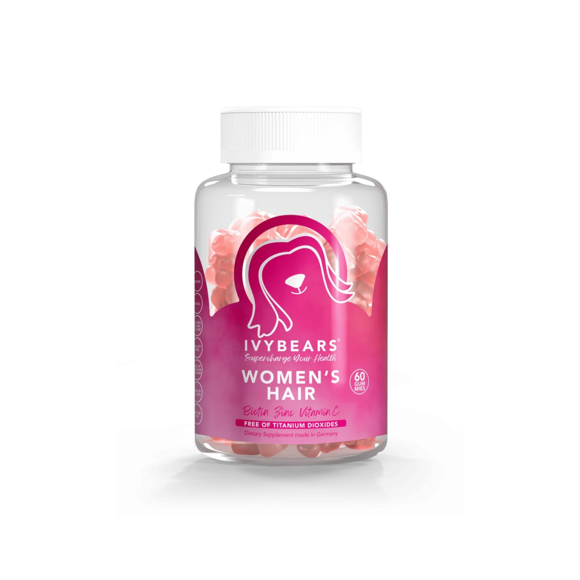 IvyBears Hair Vitamins for Women 60 Gummies