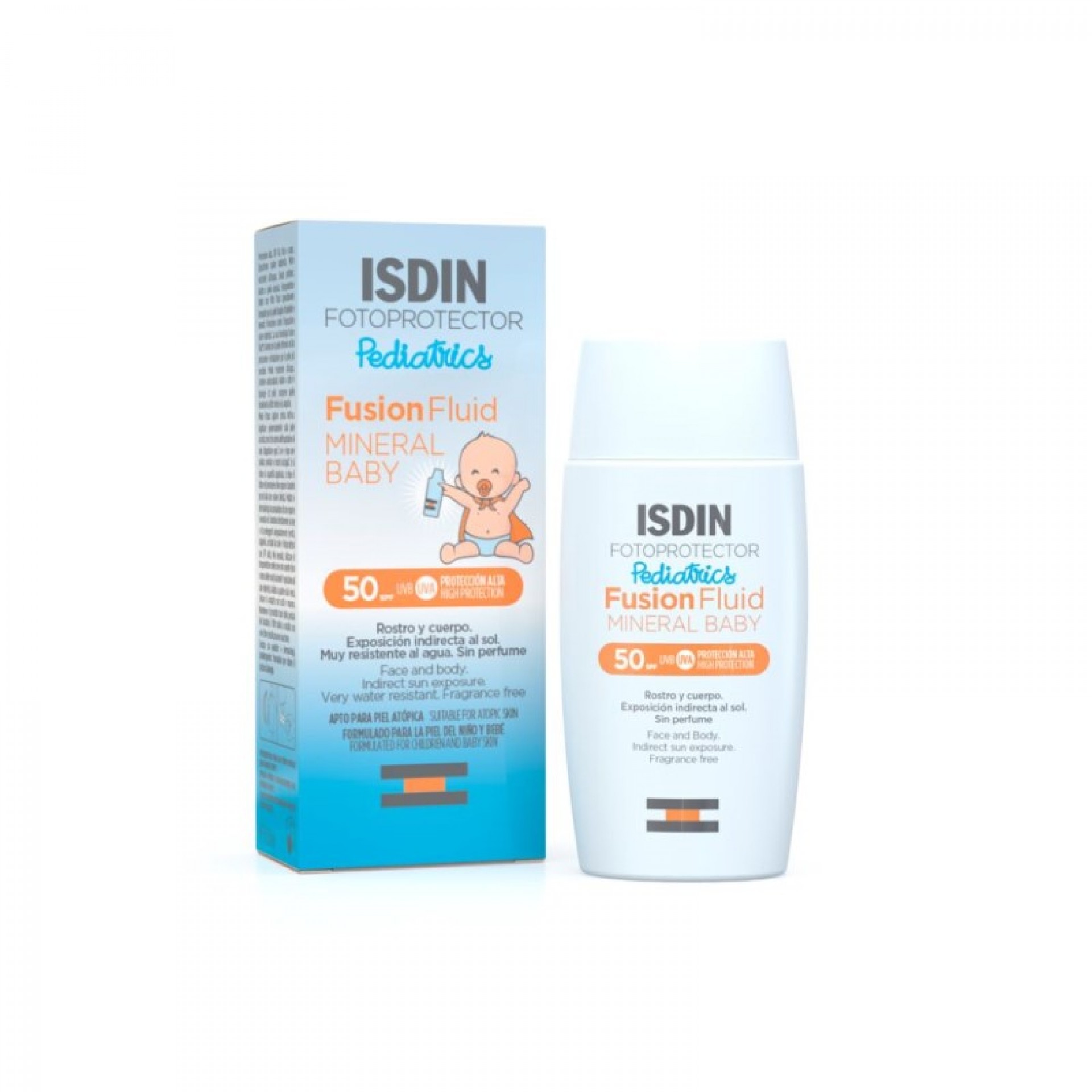 Isdin Fotoprotector Pediatrics Fusion Fluide Minéral Bébé FPS50 50ml