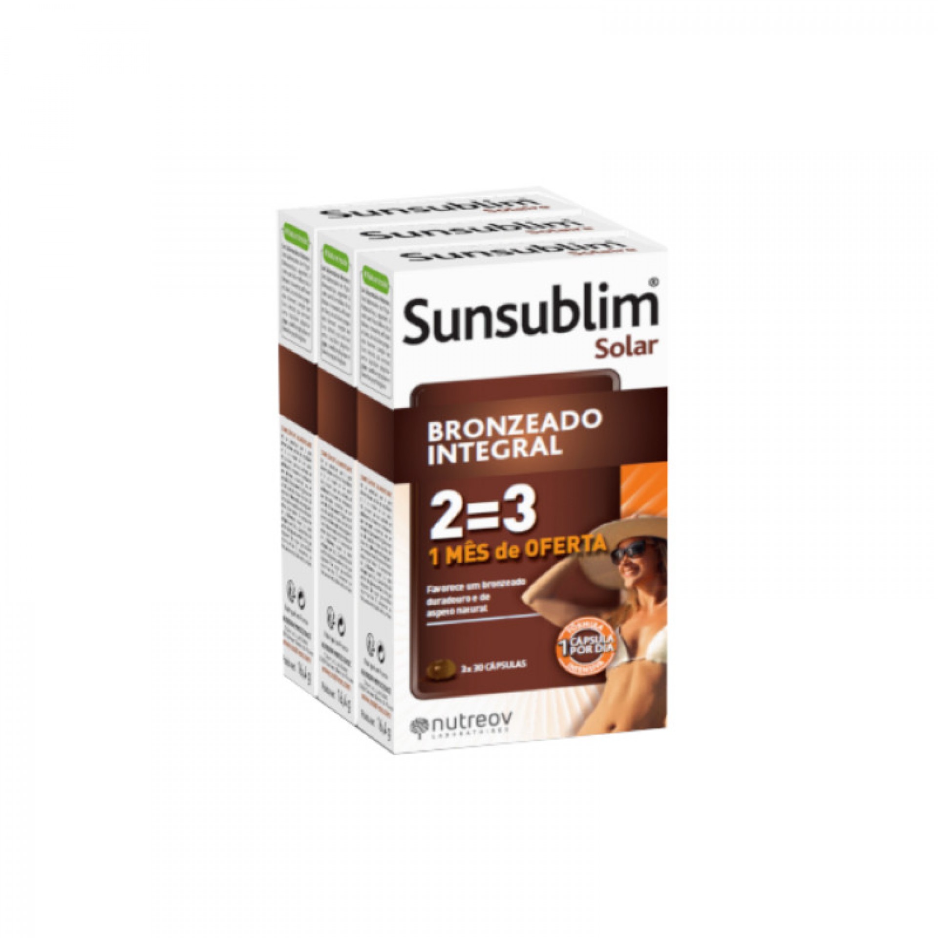 Noreva Sunsublim Bronzeado Intégral Trio Capsules 3 x 28 Unité(s) avec Offre de la 3ème Emballage