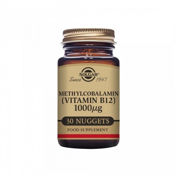 Solgar Metilcobalamina (Vitamina B12) 1000mcg 30 Comprimidos Solgar Metilcobalamina (Vitamina B12) 1000mcg 30 Comprimidos