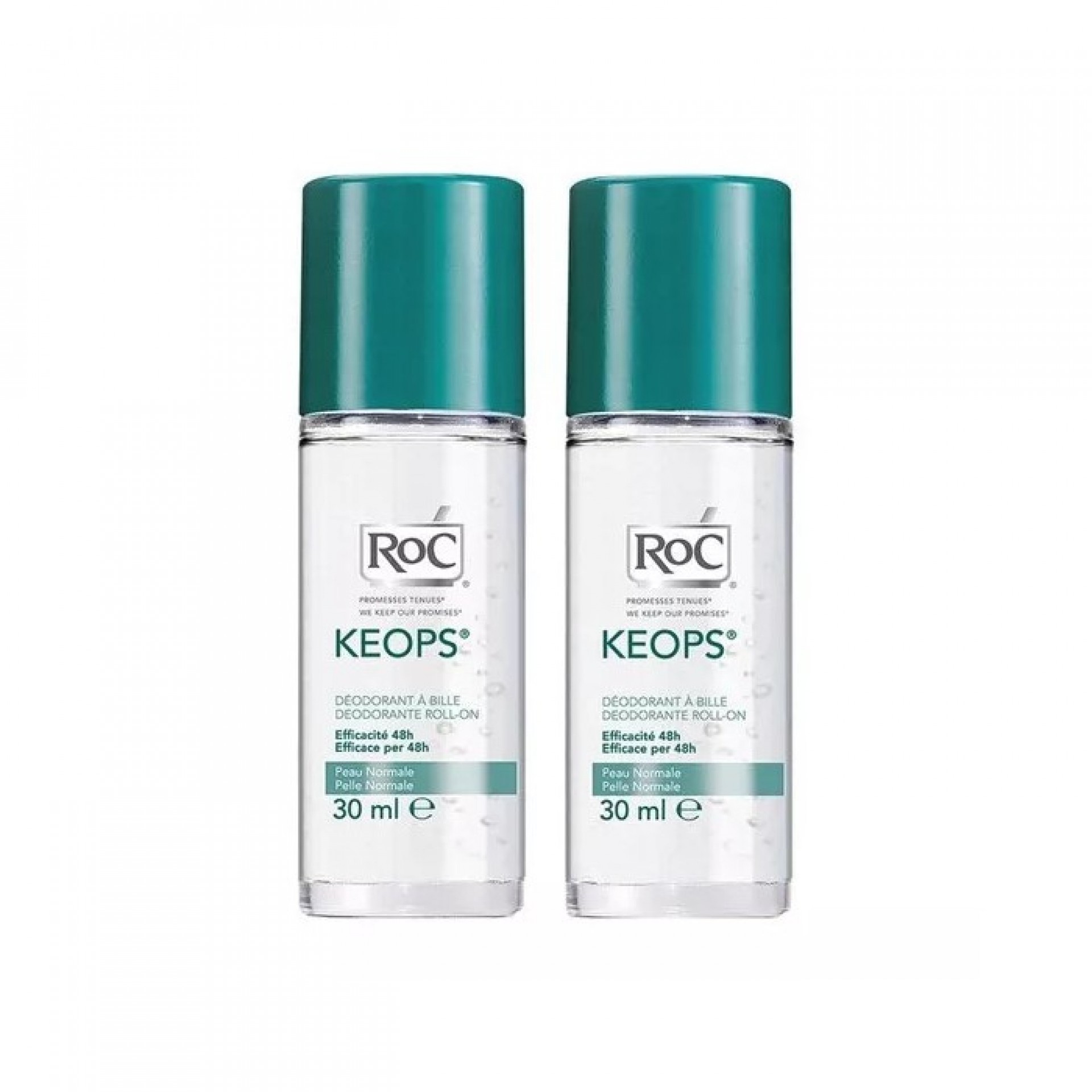 Roc Keops Desodorante Roll-On 48h 2 x 30ml