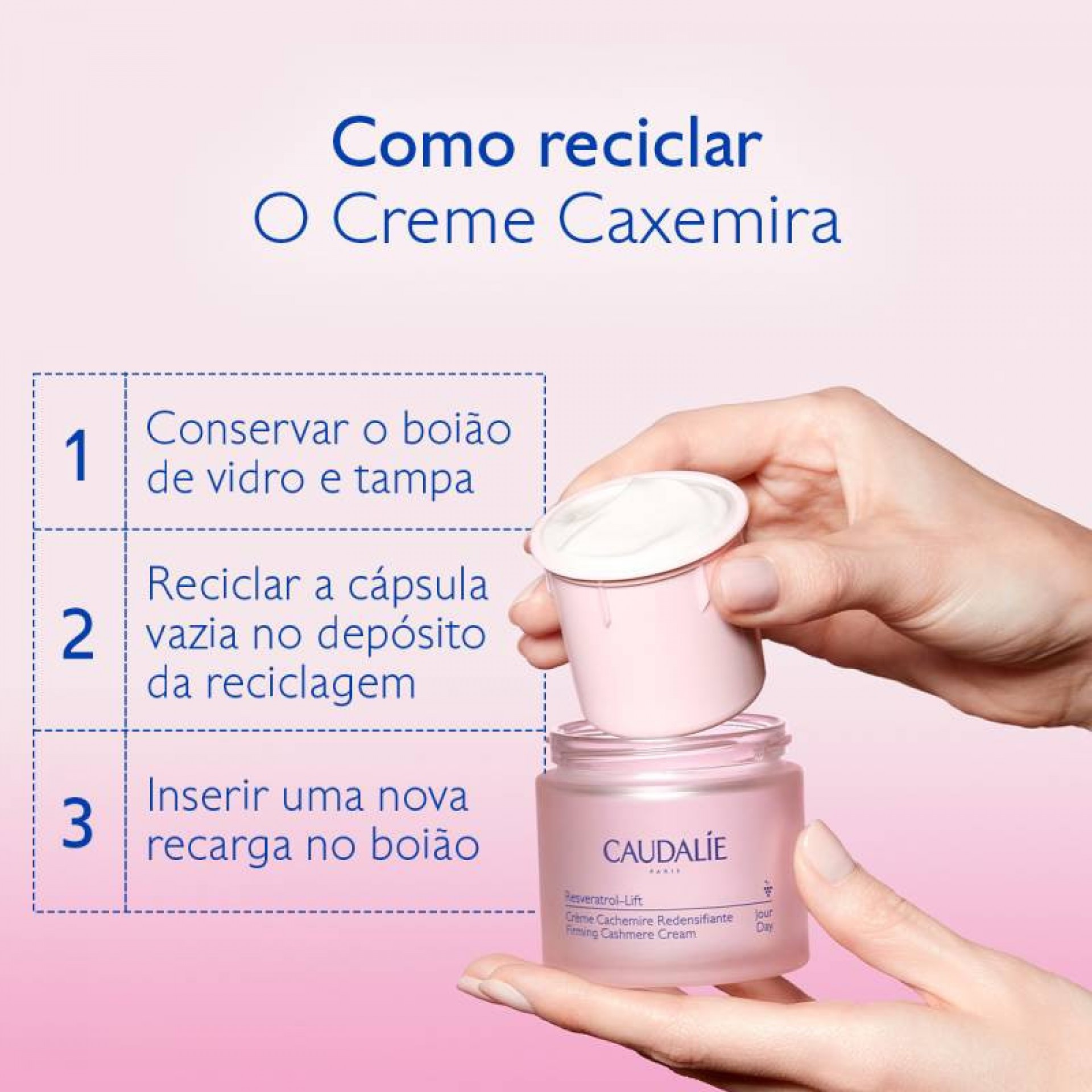 Caudalie Resveratrol Lift Creme de Caxemira Redensificador Recarga 50ml