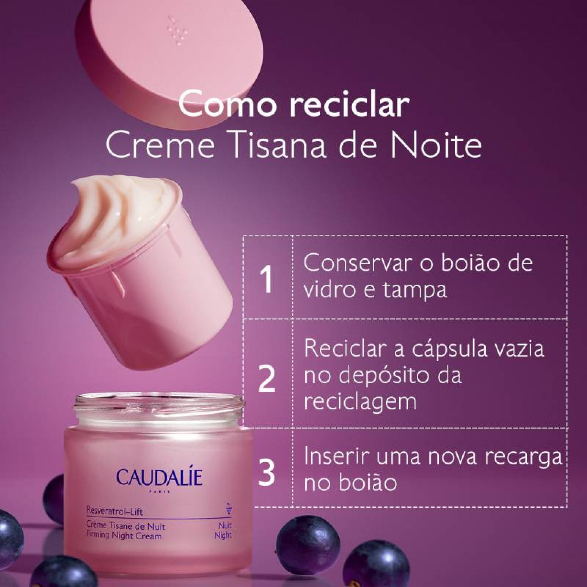 Caudalie Resveratrol Lift Crème Infusion de Nuit Recharge 50ml